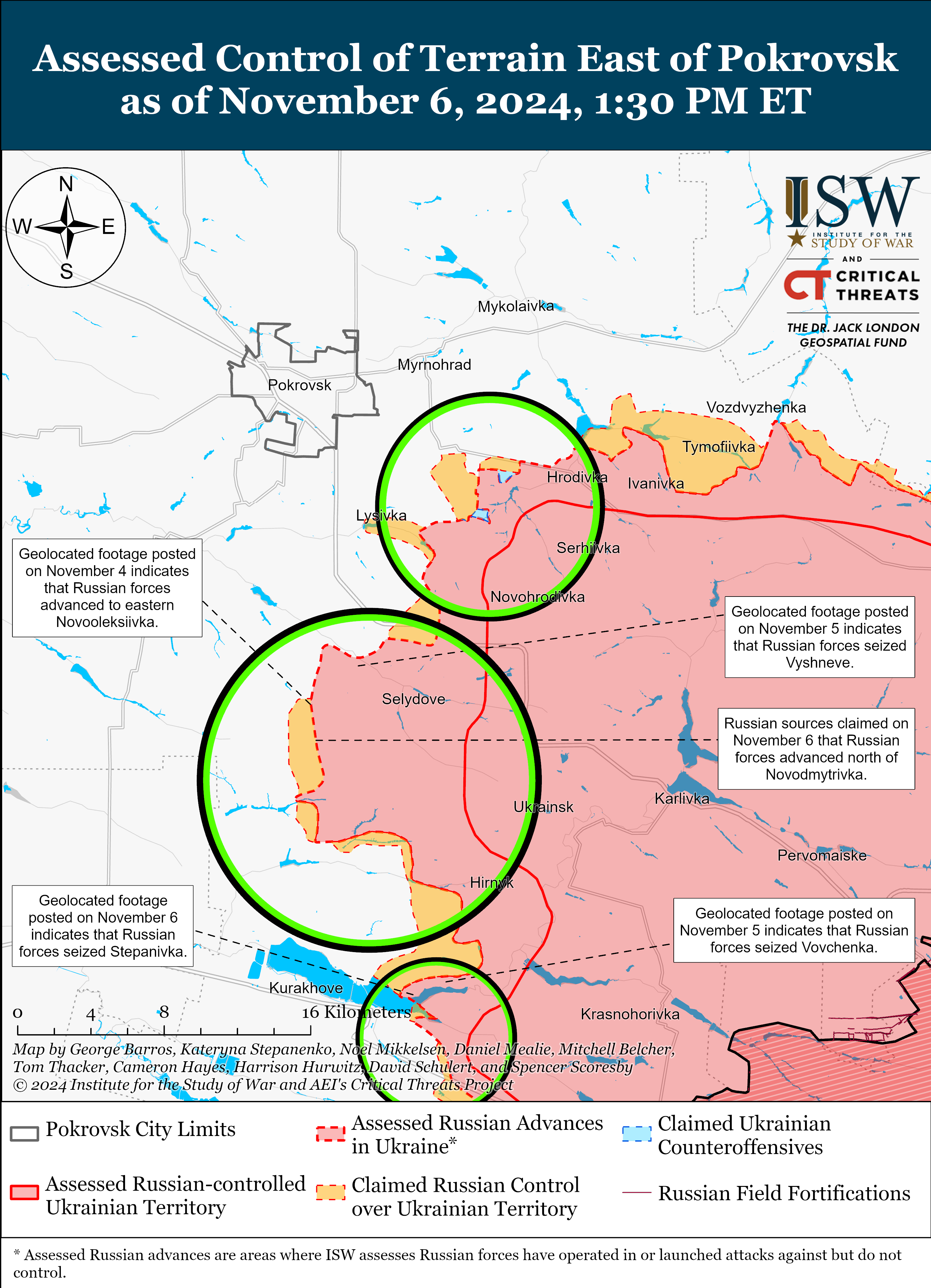 Окупанти просунулися на п'яти напрямках: карти ISW