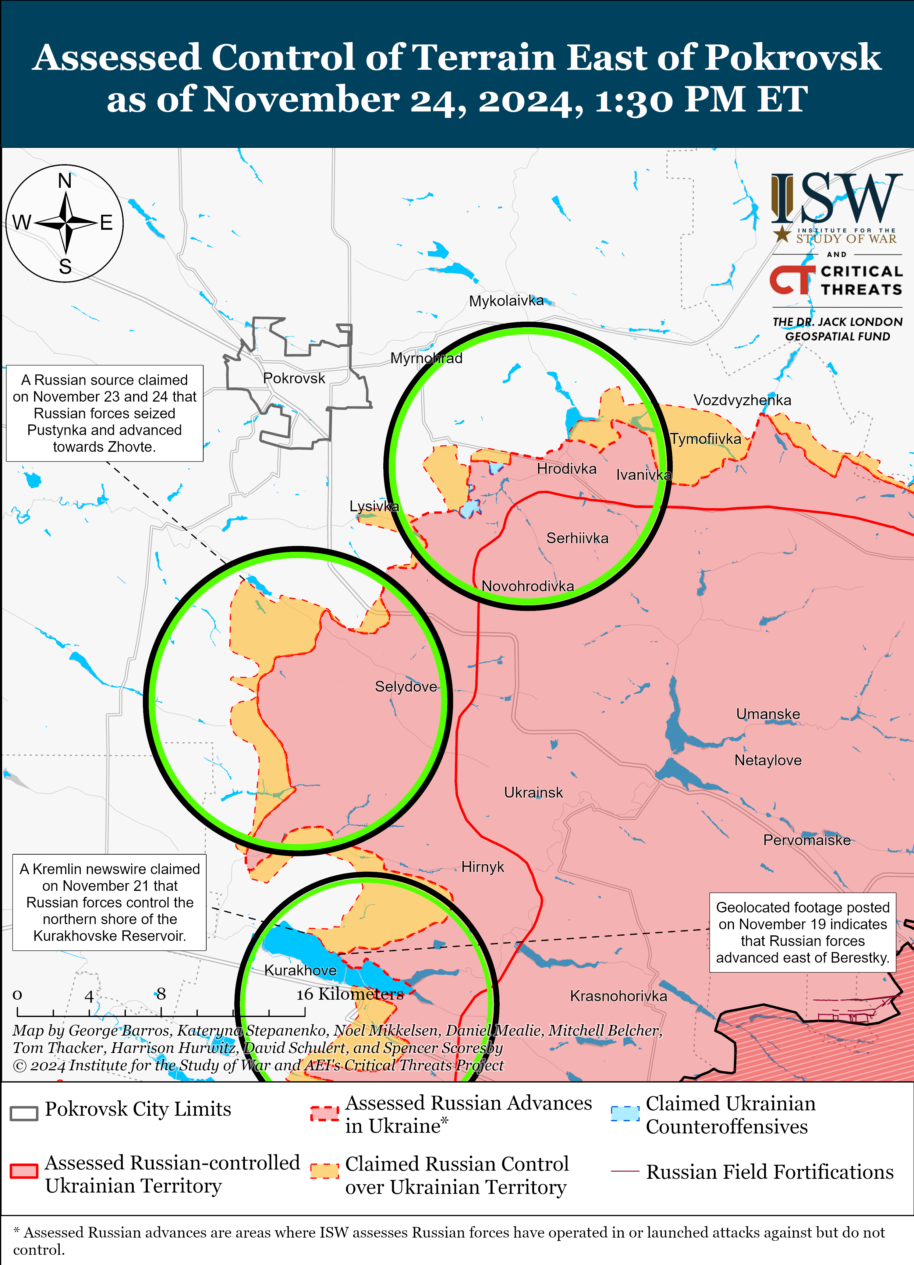 ВСУ продвинулись в Курской области, враг давит на ряде направлений: карты ISW