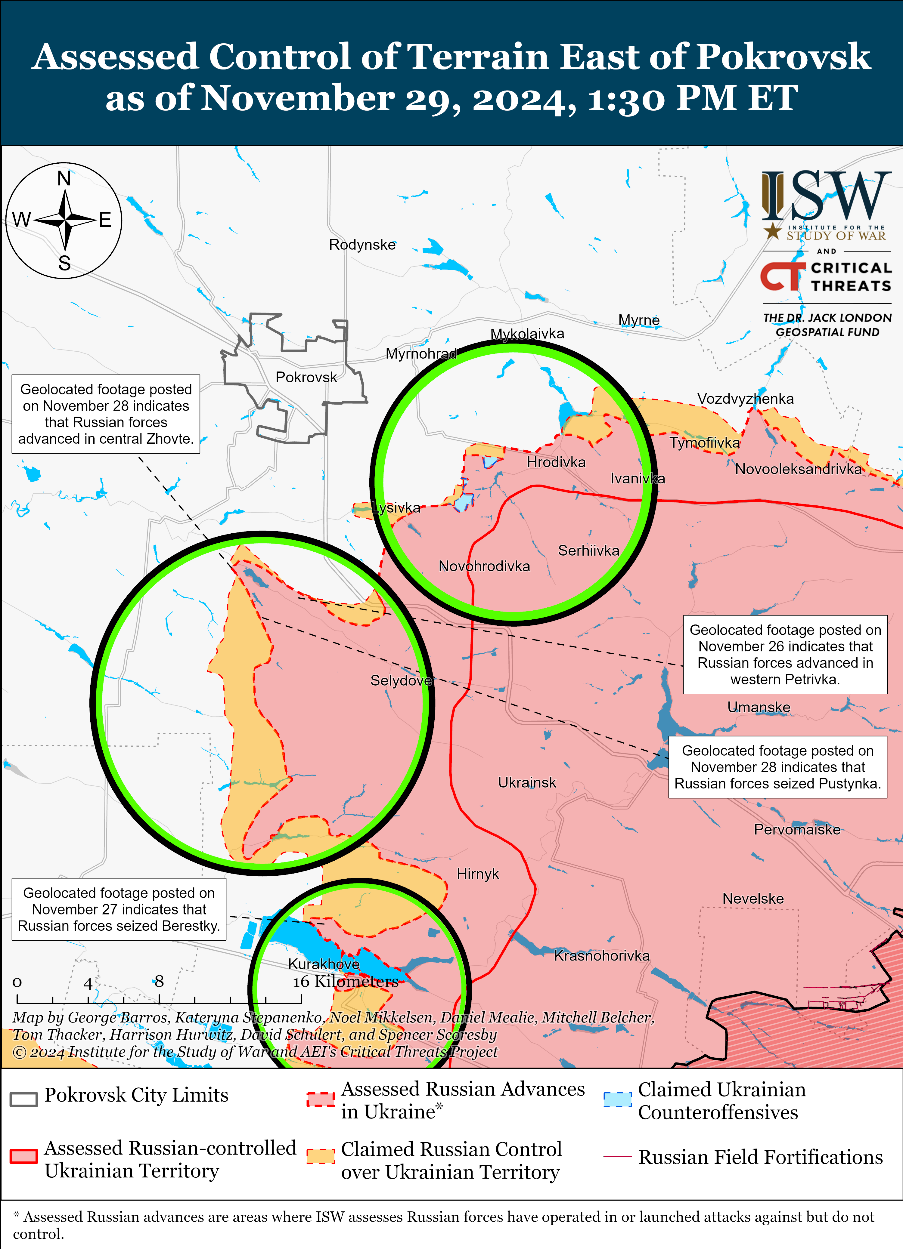 ВСУ продвинулись возле Угледара, враг давит в четырех районах: карты ISW