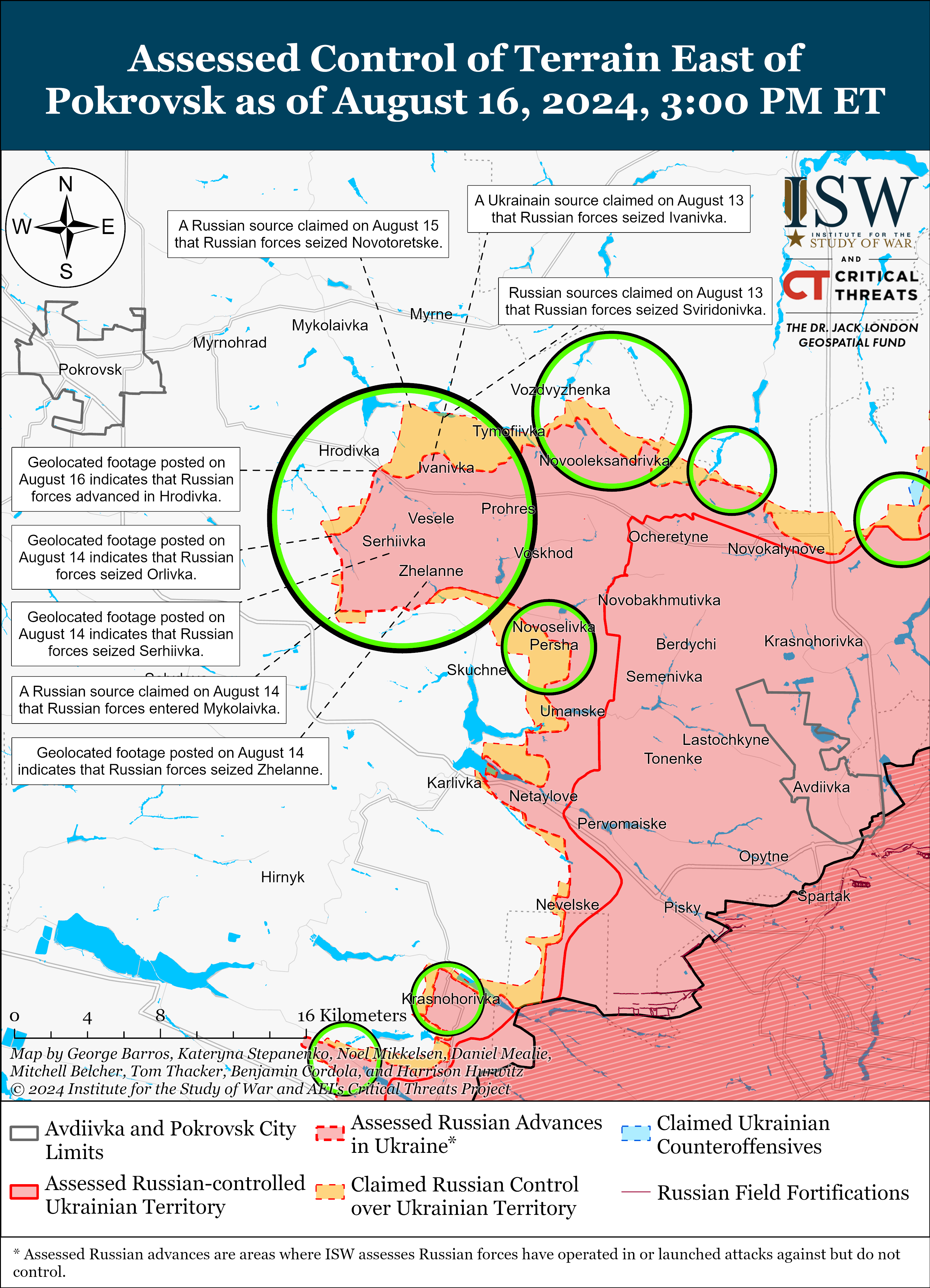 Окупанти просунулися під Часовим Яром, Торецьком та Покровськом: карти ISW