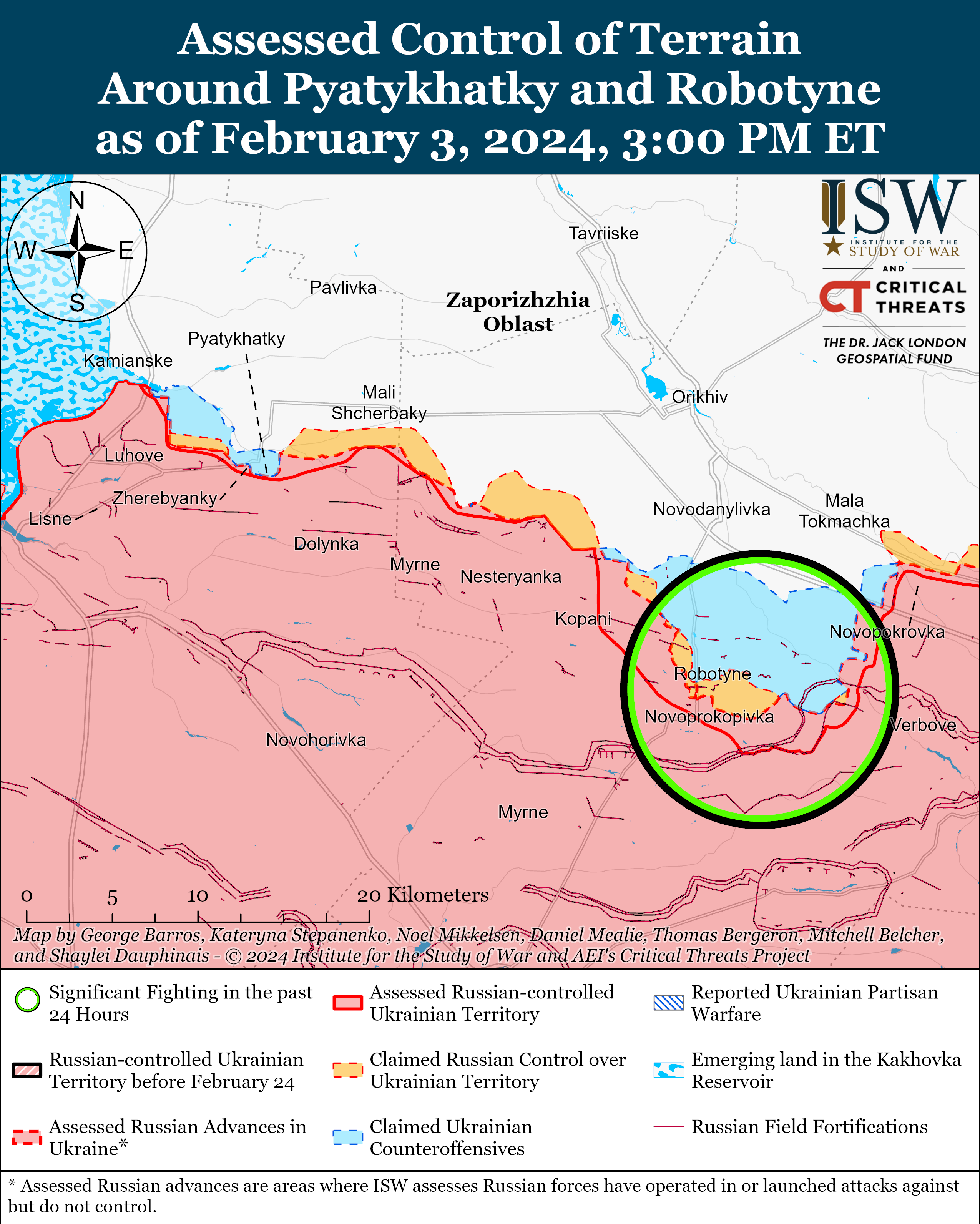 Бойцы ВСУ продвинулись возле Бахмута: карты ISW