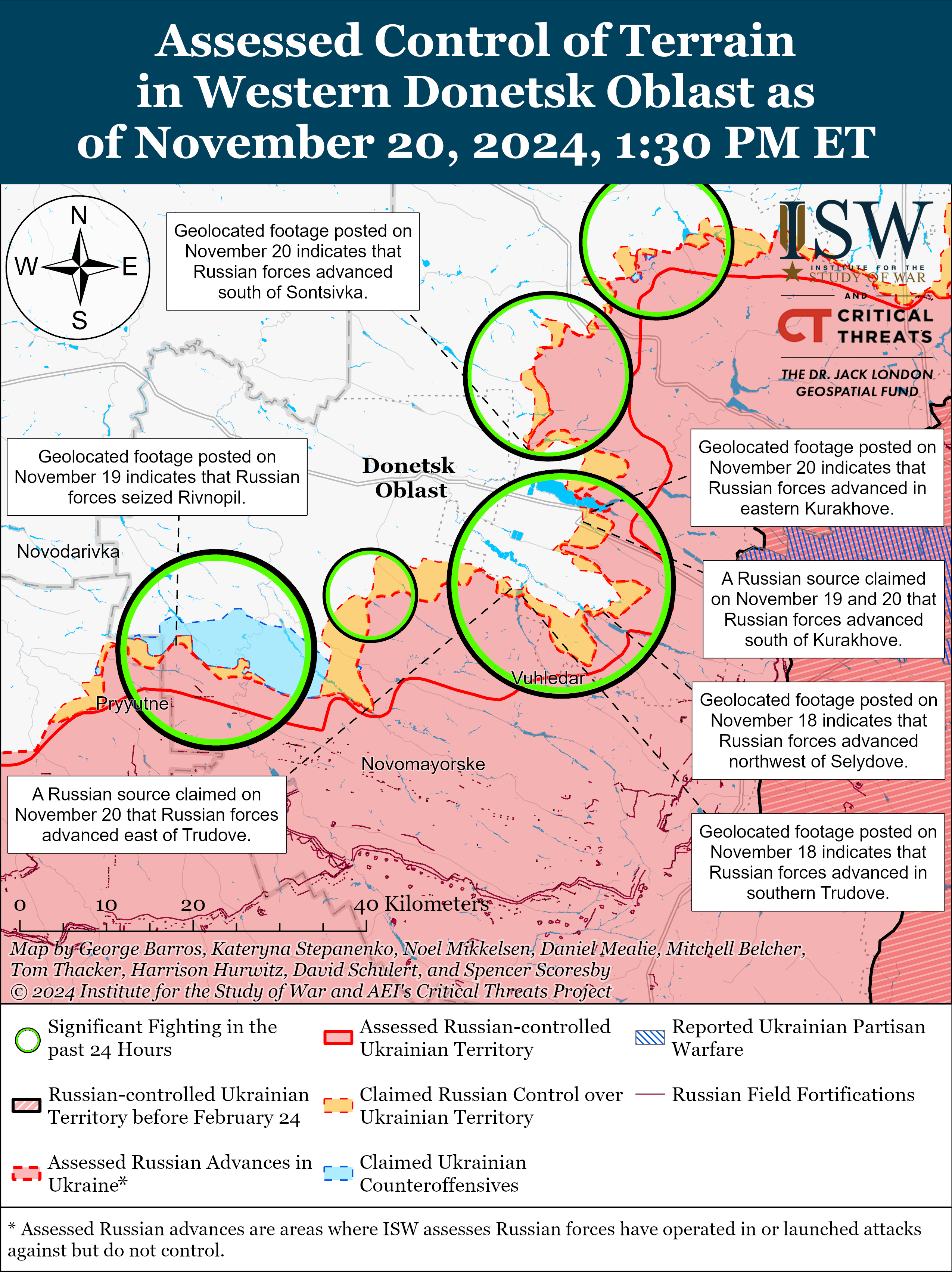 ЗСУ відновили позиції біля Покровська, ворог просунувся на 6 напрямках: карти ISW