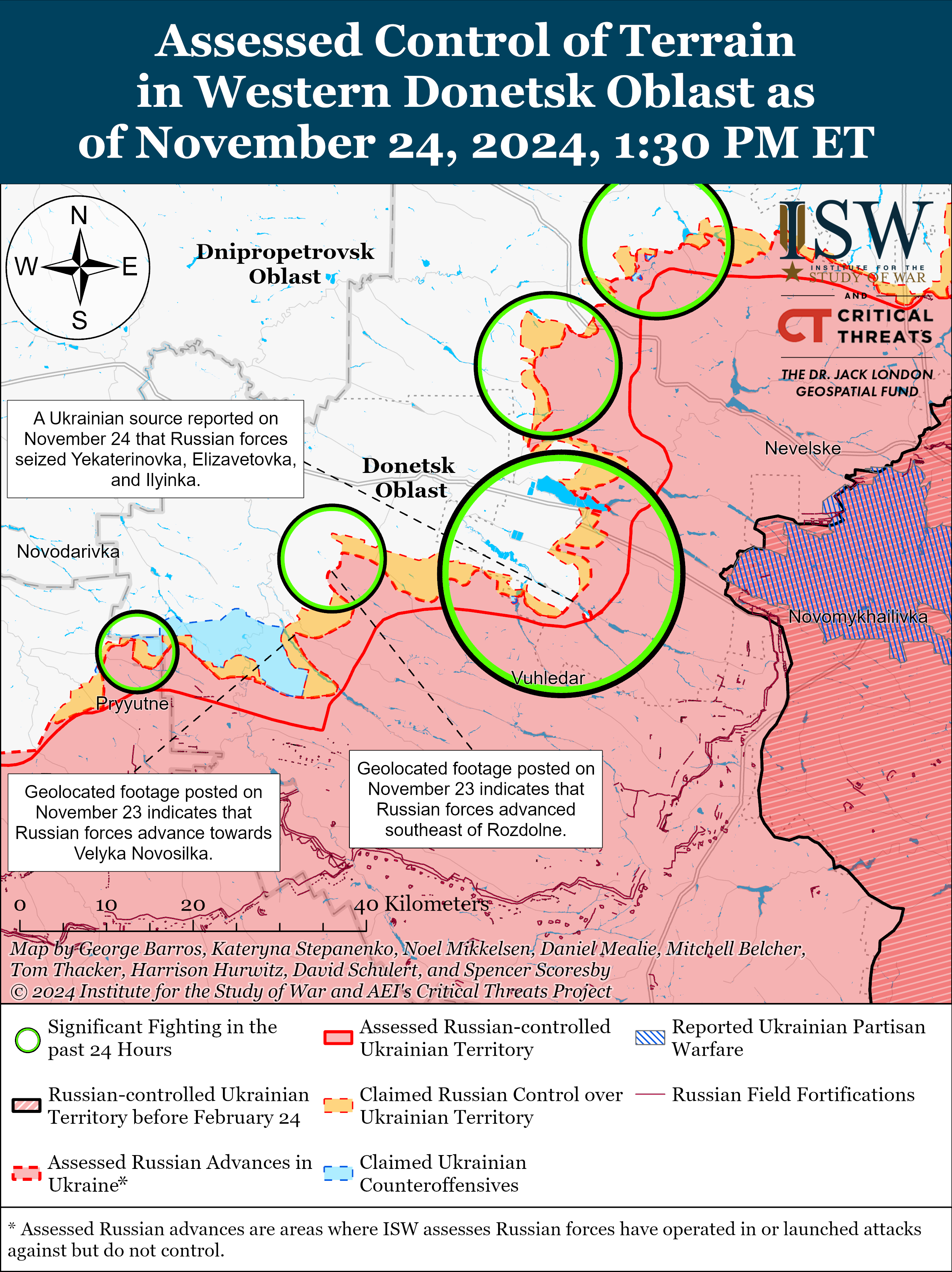 ВСУ продвинулись в Курской области, враг давит на ряде направлений: карты ISW