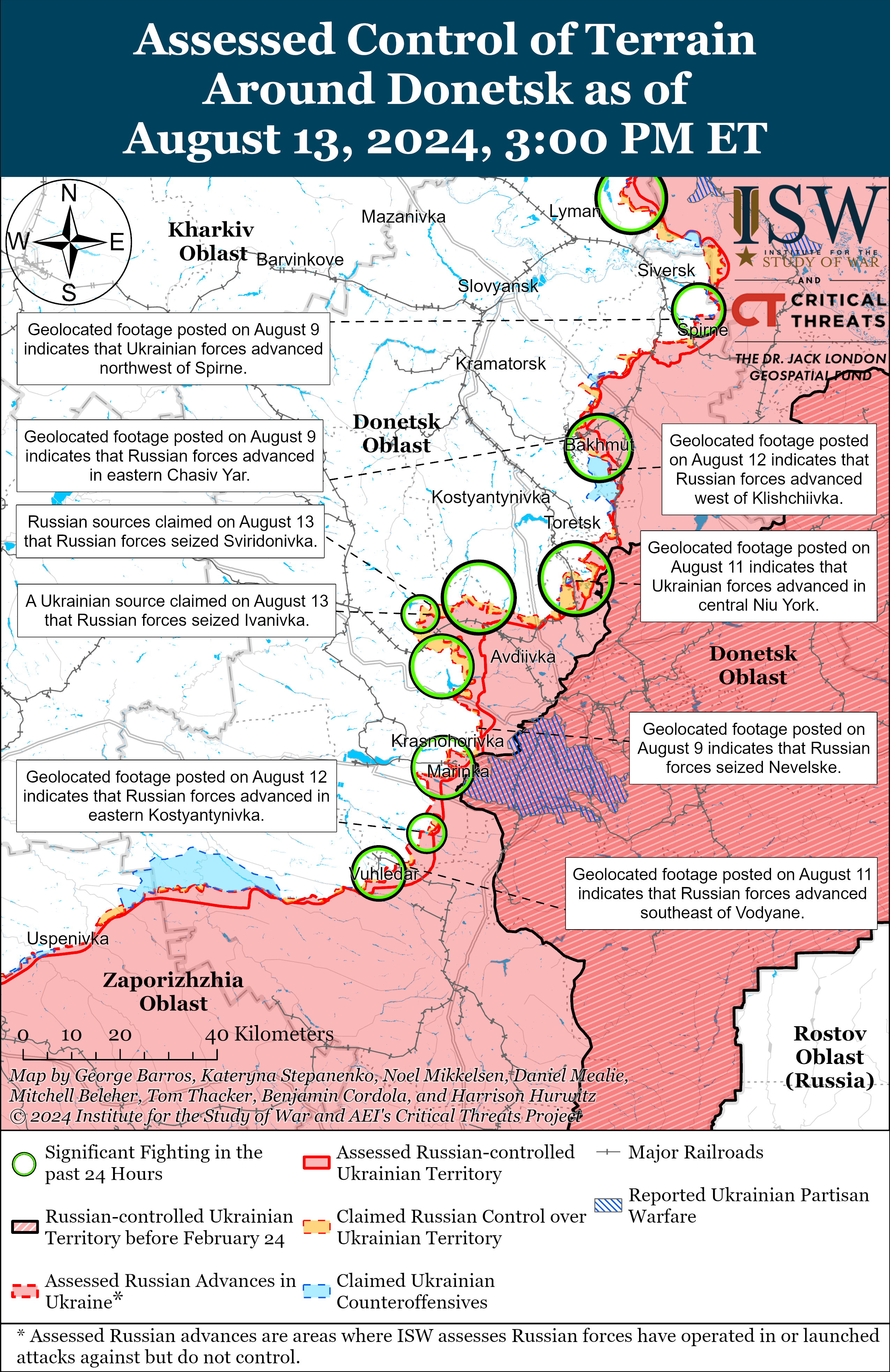 ЗСУ відновили позиції біля Сіверська і просунулися в Запорізької області: карти ISW