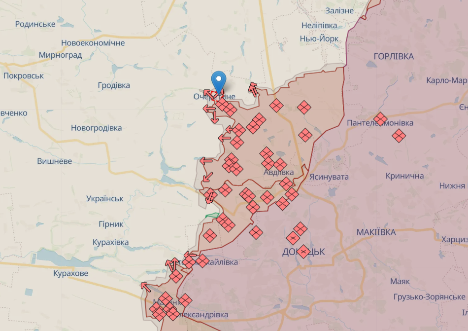 Бои за Очеретино под Авдеевкой. Врагу удалось прорваться и закрепиться, ВСУ ввели резервы