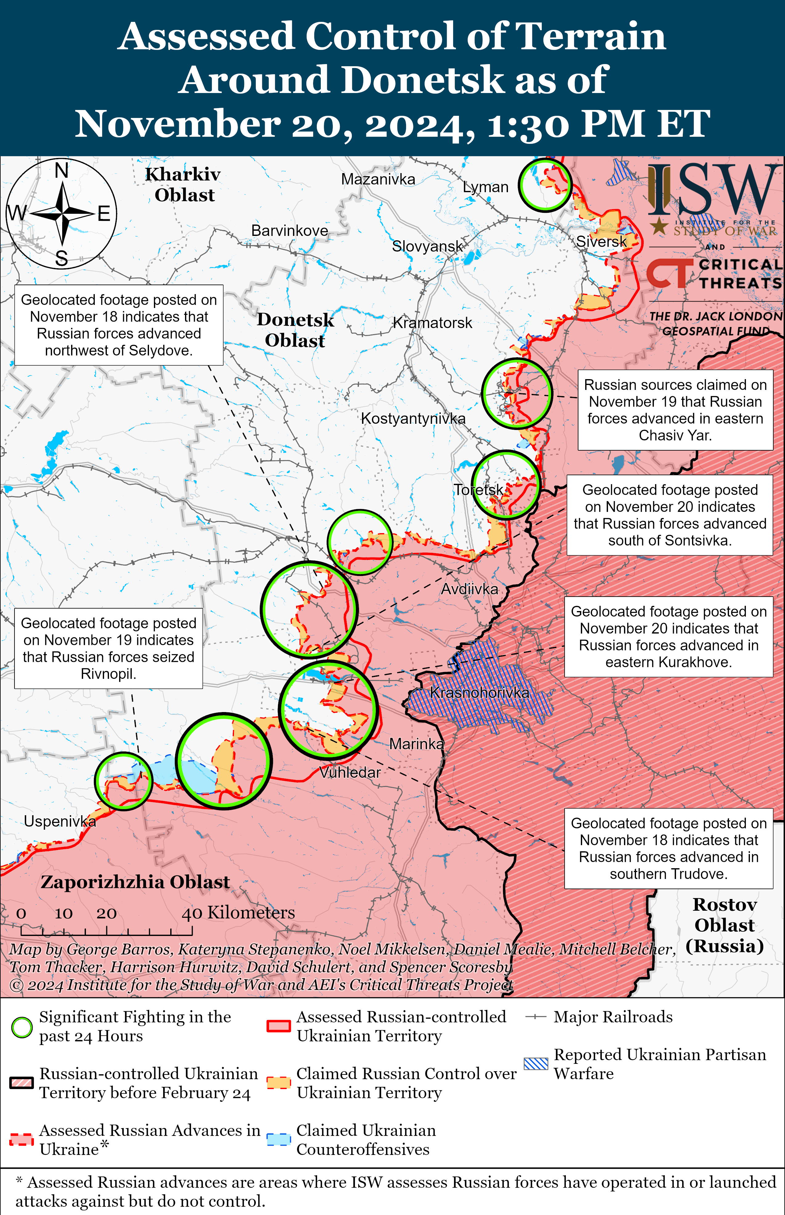 ЗСУ відновили позиції біля Покровська, ворог просунувся на 6 напрямках: карти ISW