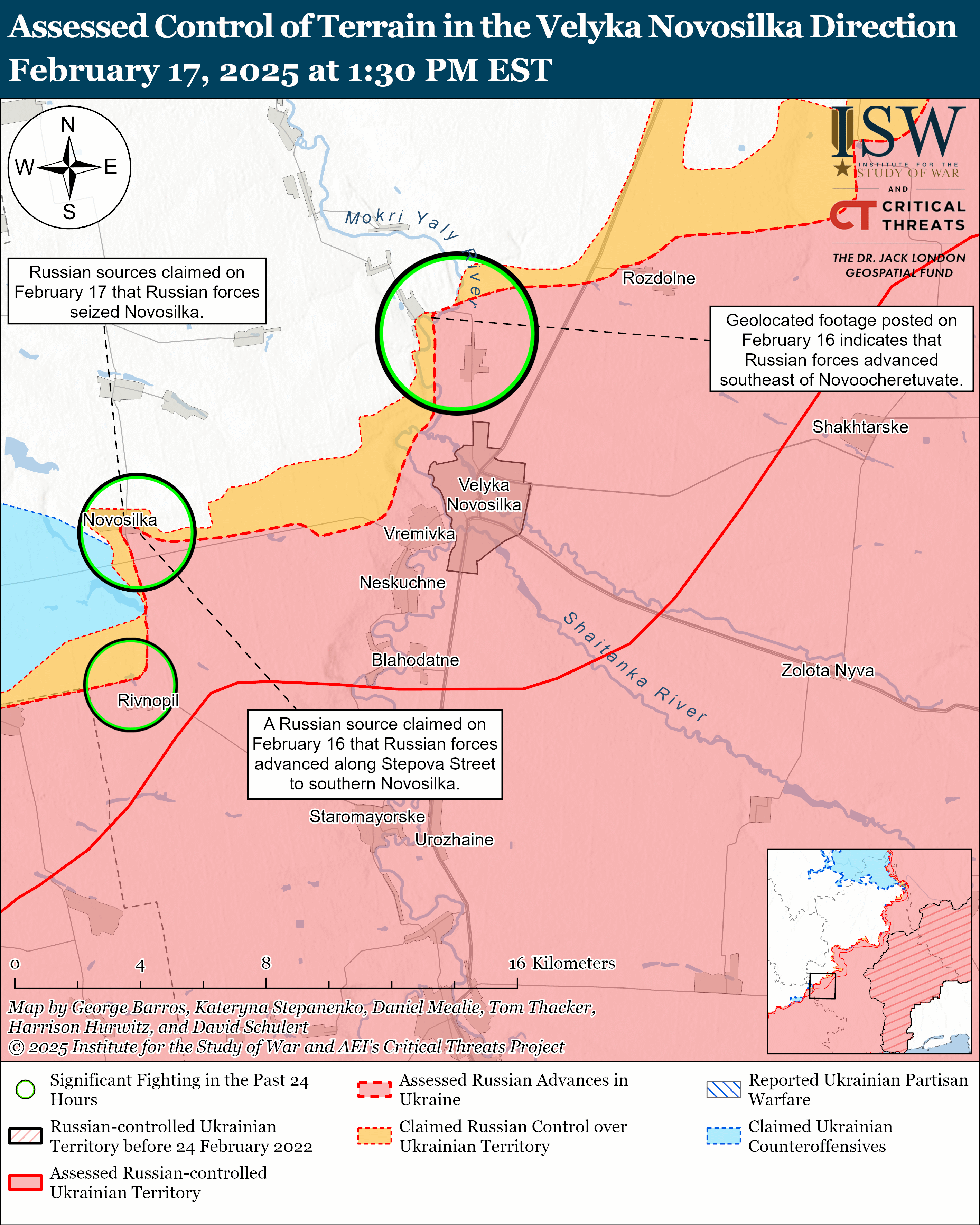 Ворог просунувся під Торецьком і Покровськом, Кураховим і Великою Новосілкою: карти ISW