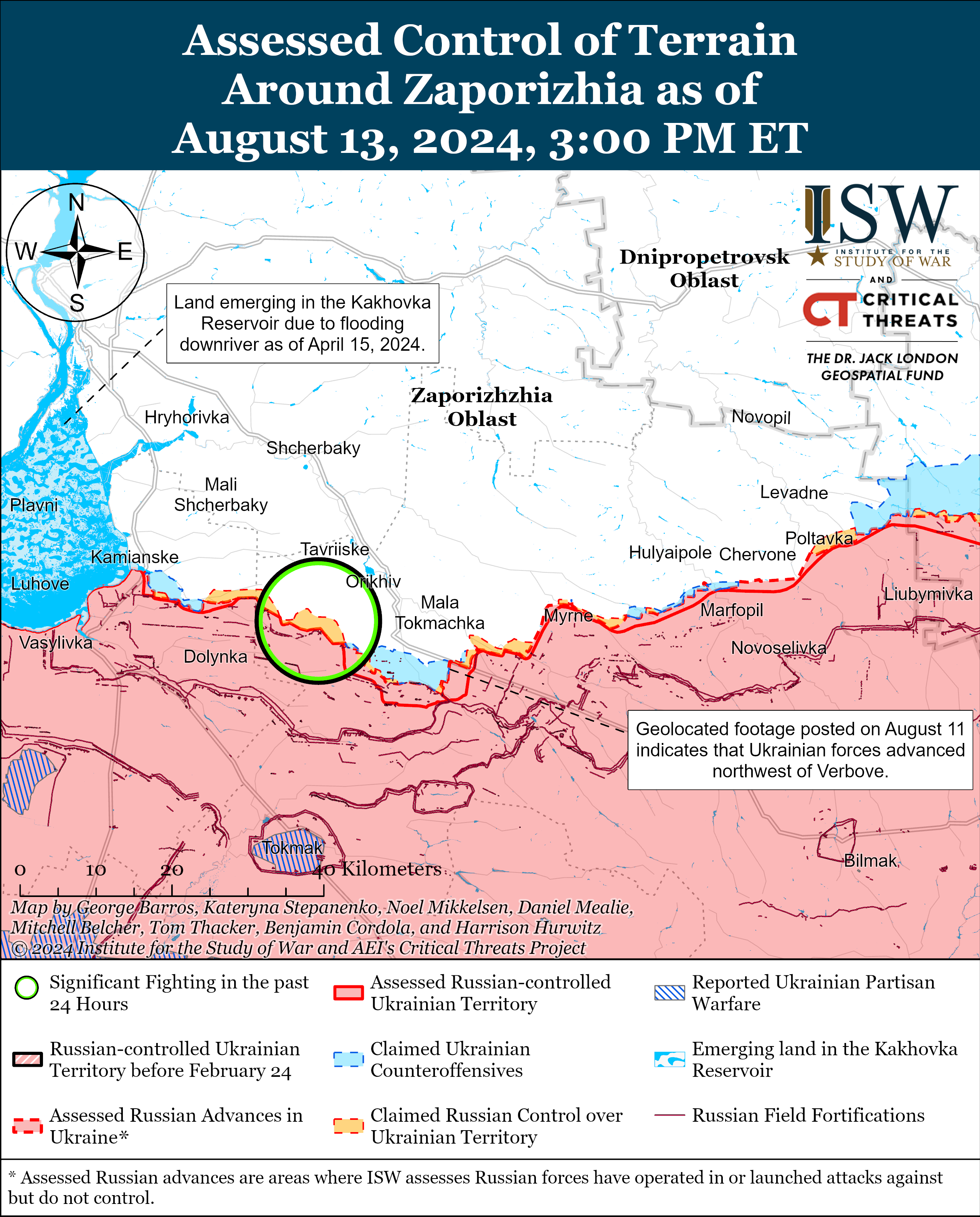 ЗСУ відновили позиції біля Сіверська і просунулися в Запорізької області: карти ISW