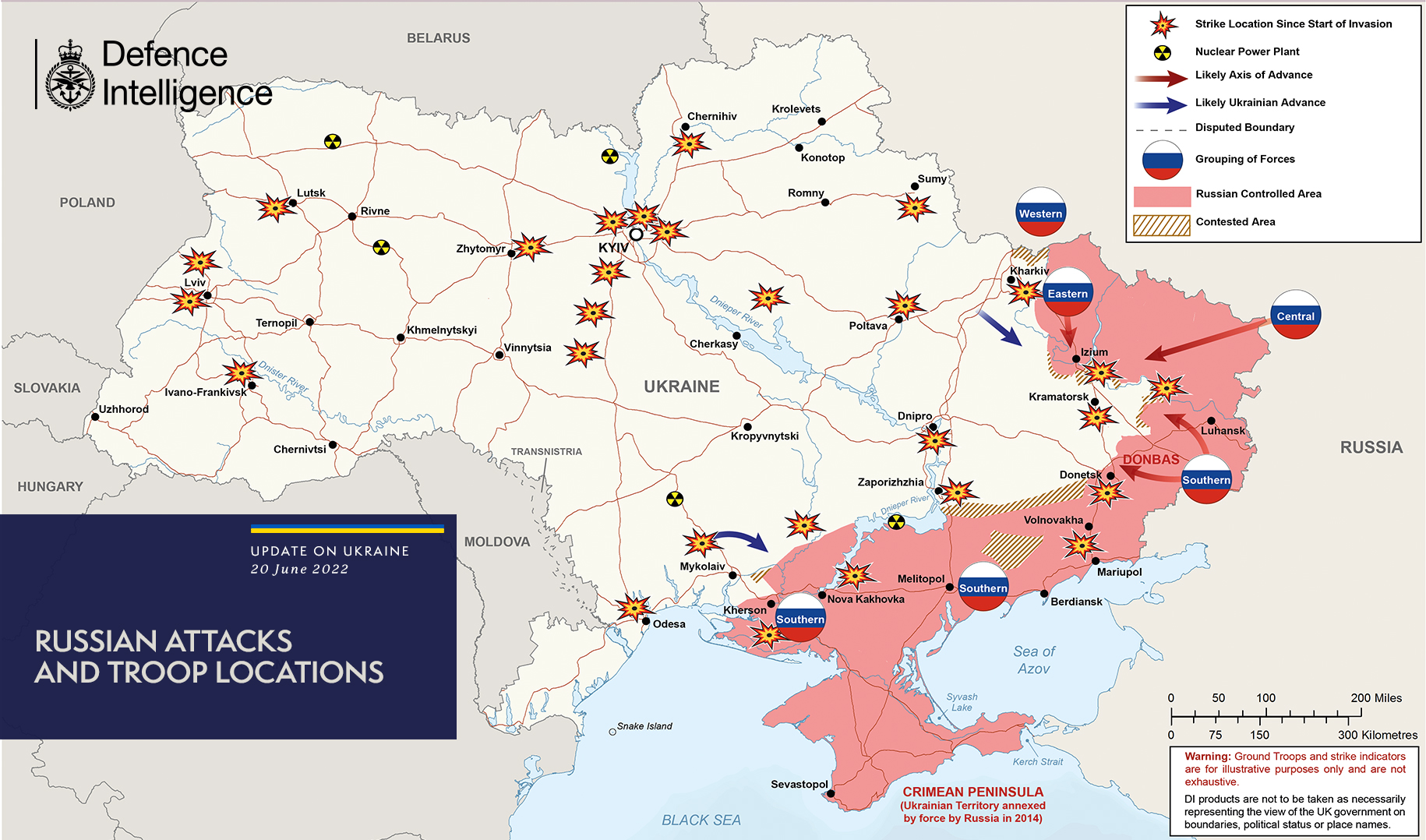 В Британии дали новую карту войны в Украине: где идут главные бои