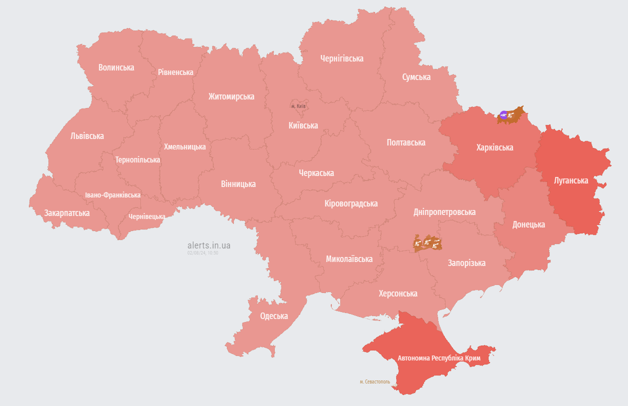 Украину охватила масштабная воздушная тревога: взлетел МиГ-31К