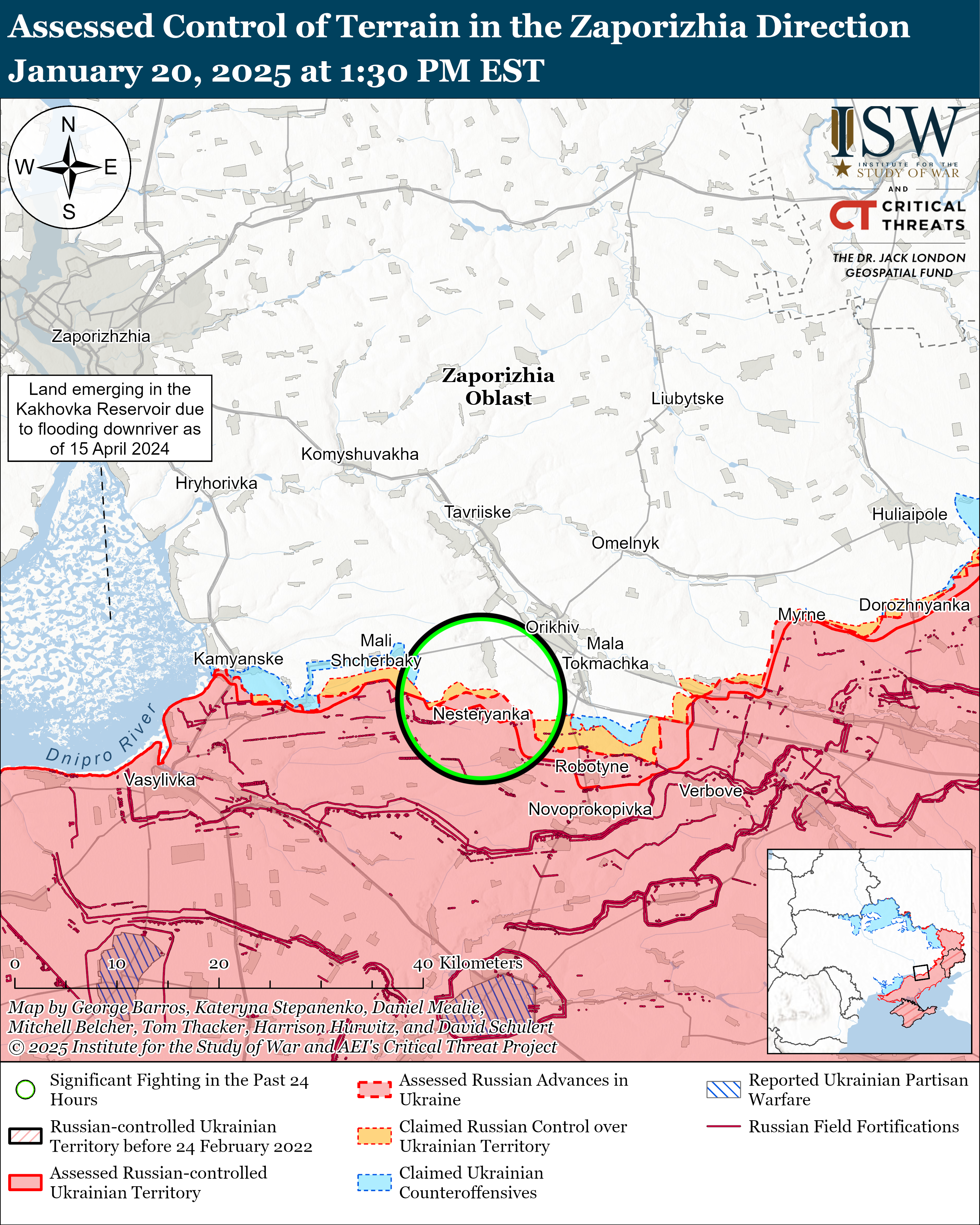 Оккупанты продвинулись на трех направлениях в Донецкой области: карты ISW