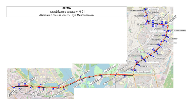 В Киеве завтра возобновят движение и изменят маршрут троллейбусов: схема