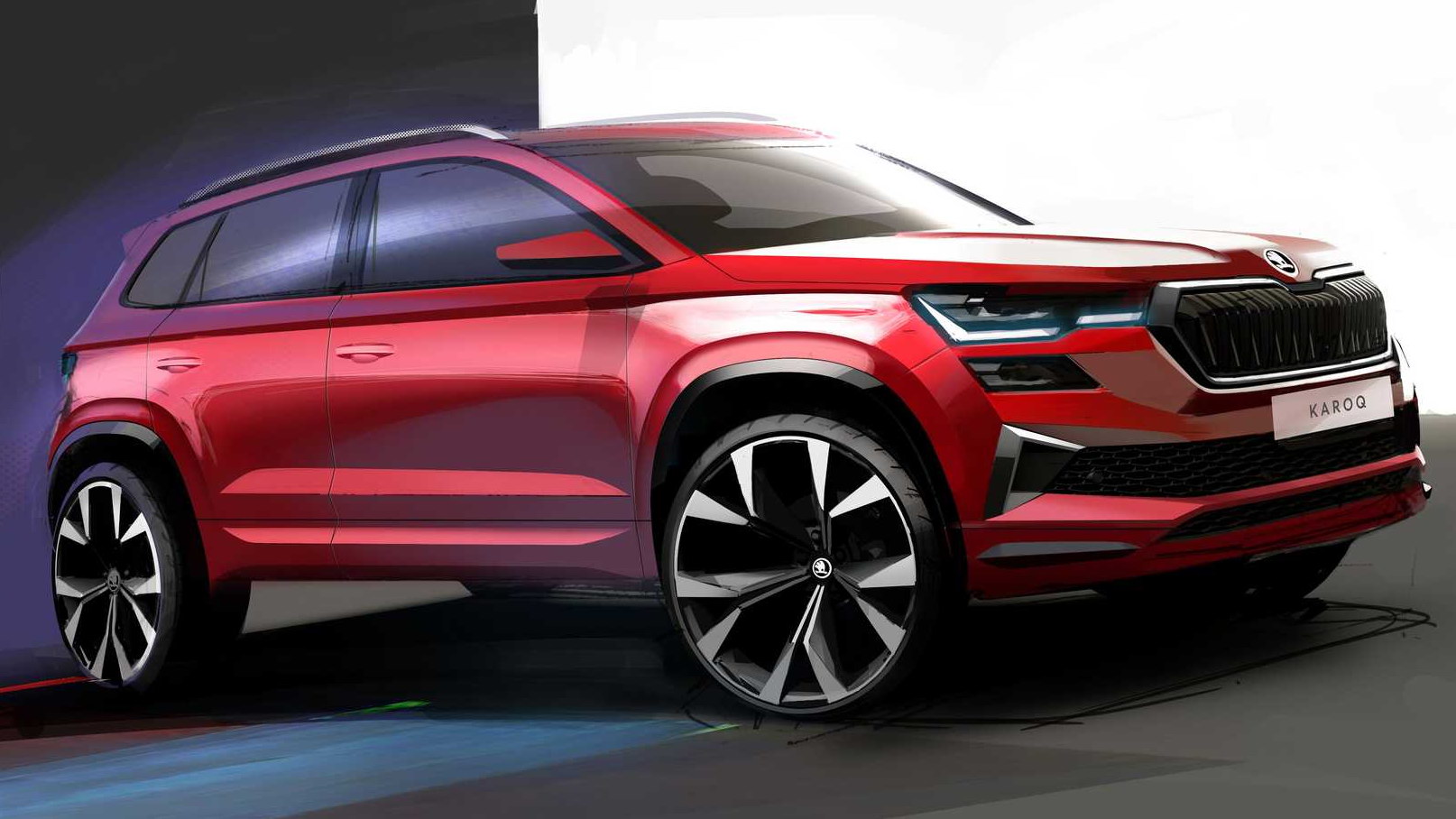 Оновлений кросовер Skoda Karoq розкрився в перших зображеннях