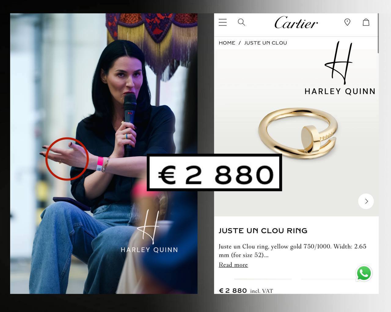 "Королева лицемірства". Єфросиніна нарвалася на хейт через прикраси від Cartier