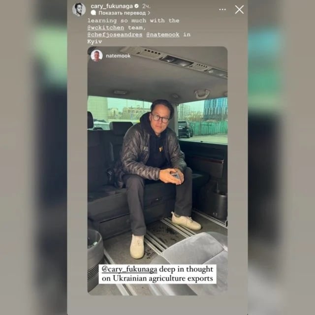 Режисер останньої стрічки про Джеймса Бонда в Києві допомагає людям з харчуванням (фото)