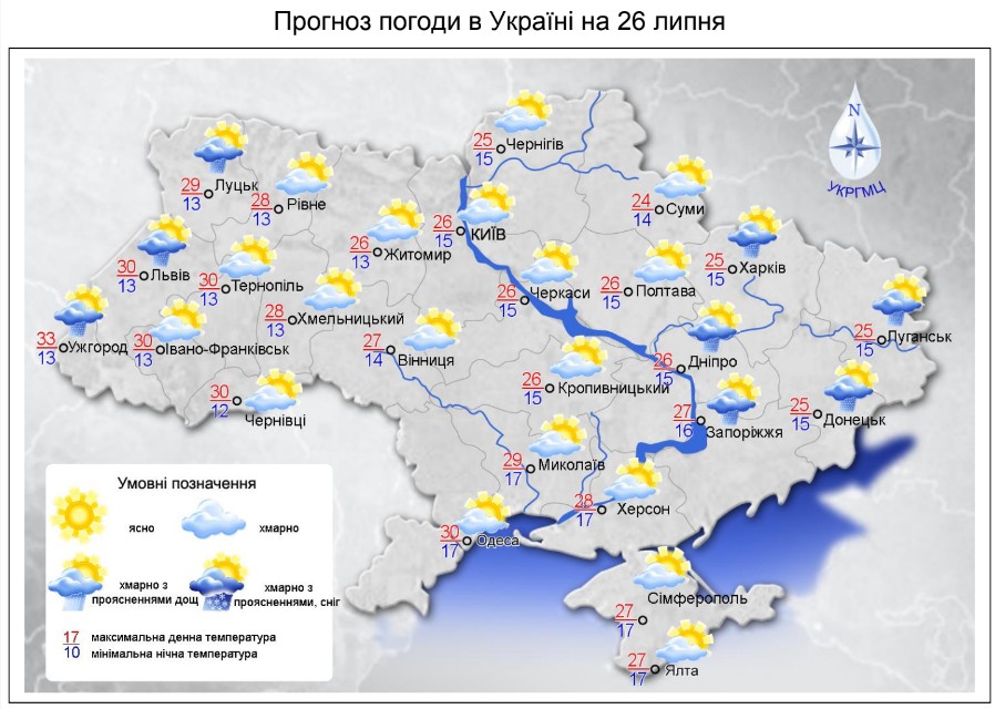 Кратковременные дожди и жара до +35: прогноз погоды на завтра