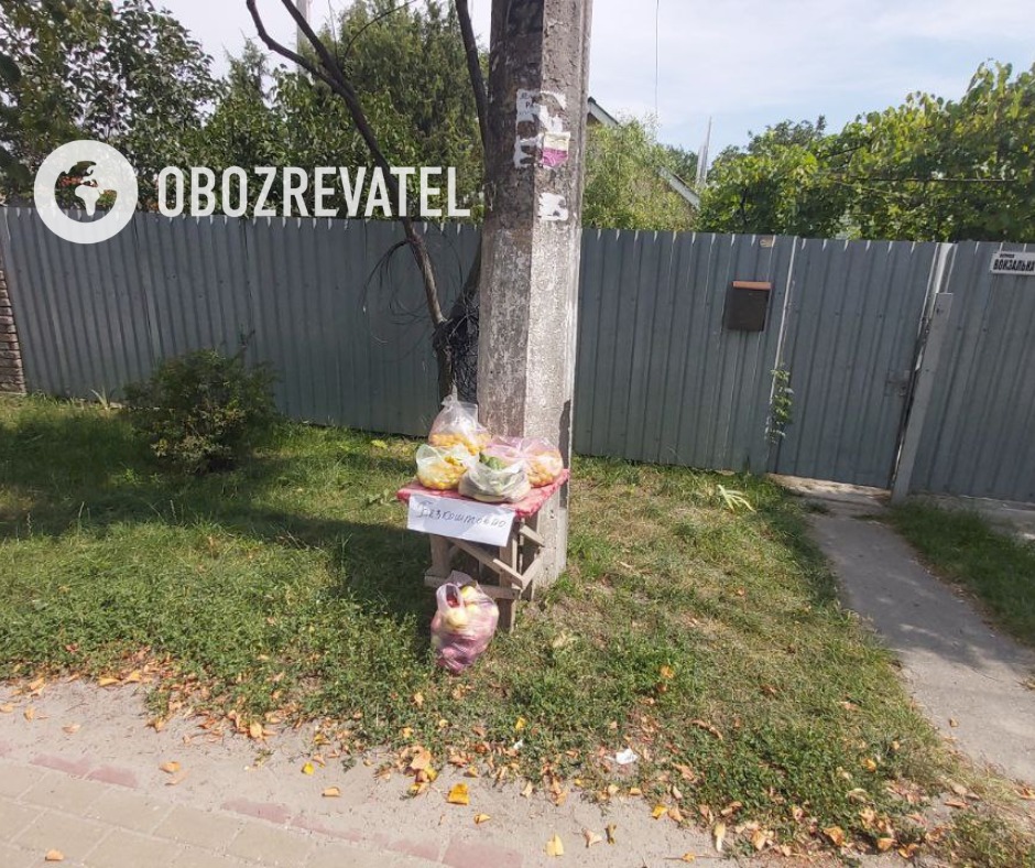 Непереможний народ: у Бучі місцеві жителі роздають урожай нужденним безкоштовно