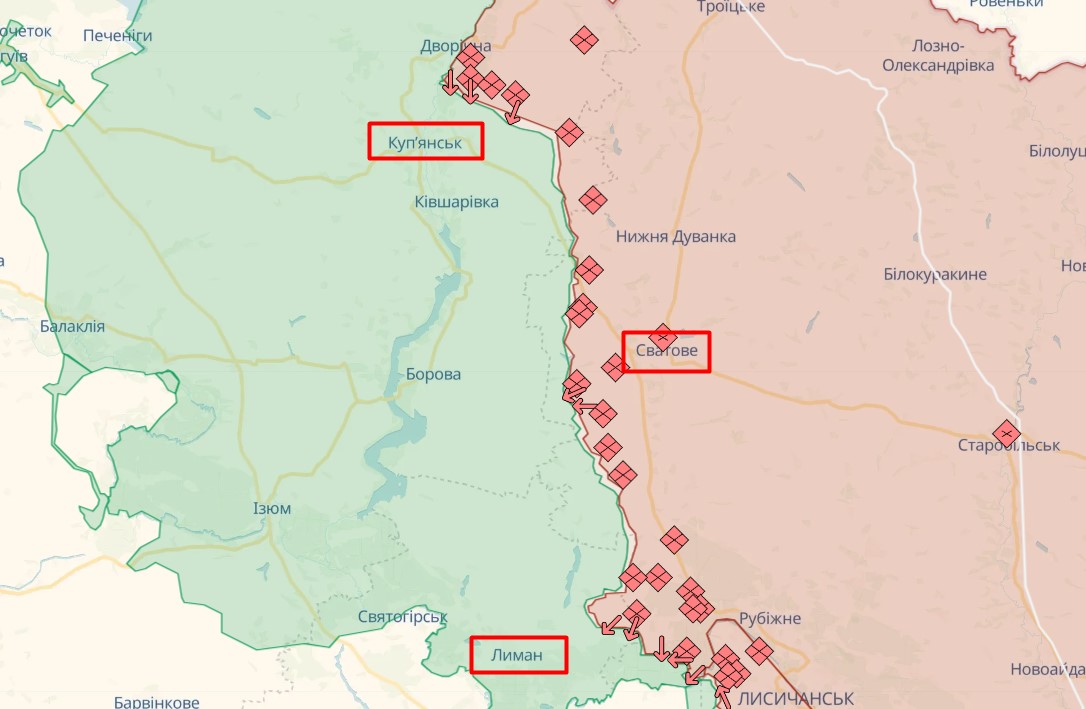 Наступ росіян на лінії Лиман-Куп'янськ провалився: експерти пояснили причини