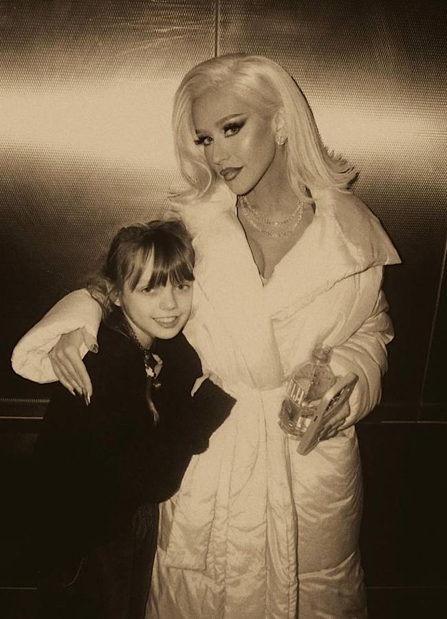 Крістіна Агілера показала чарівні фото з 9-річною дочкою у стильному образі