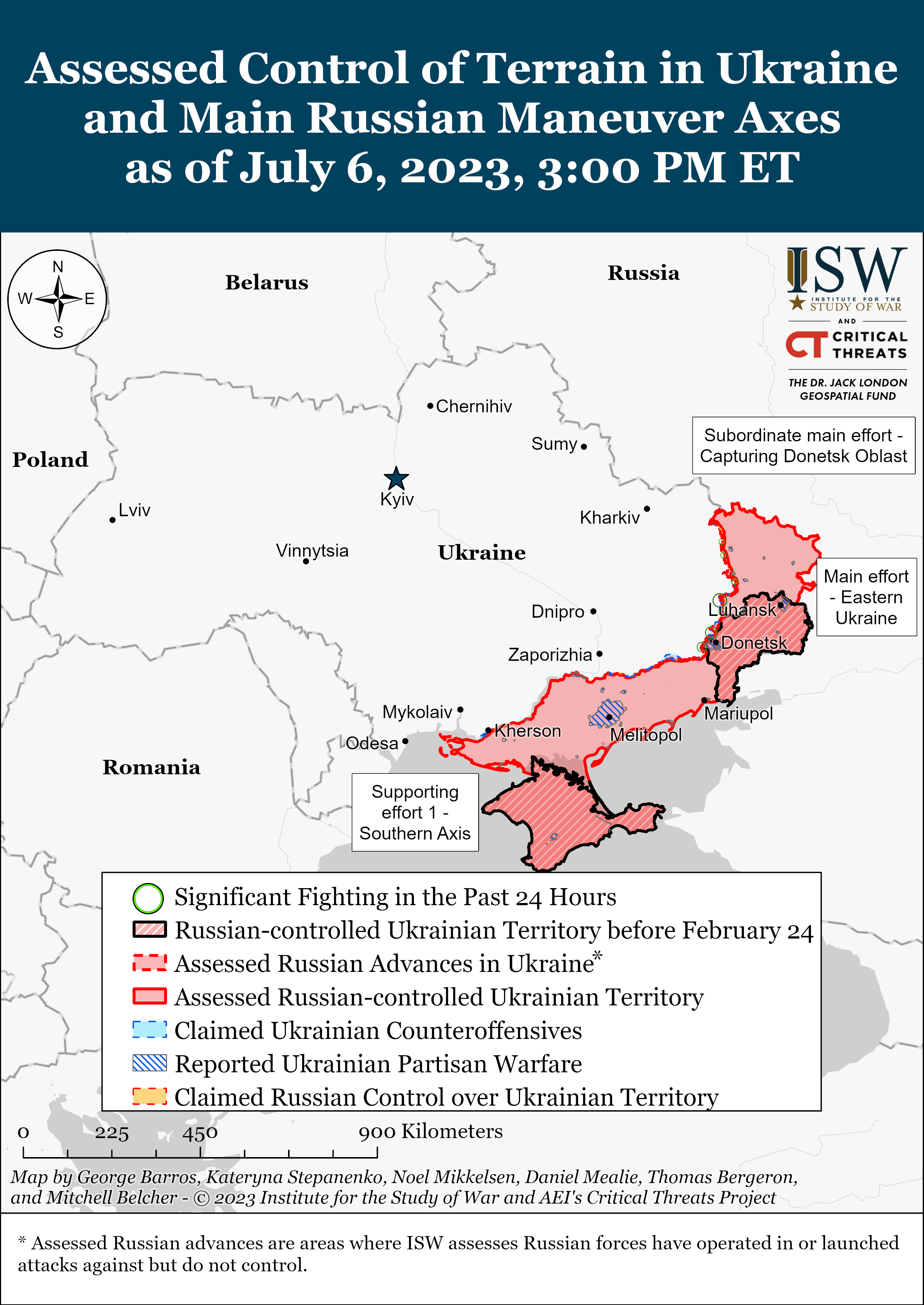 ВСУ продвигаются на Запорожском направлении и развивают успех под Бахмутом: карты боев ISW