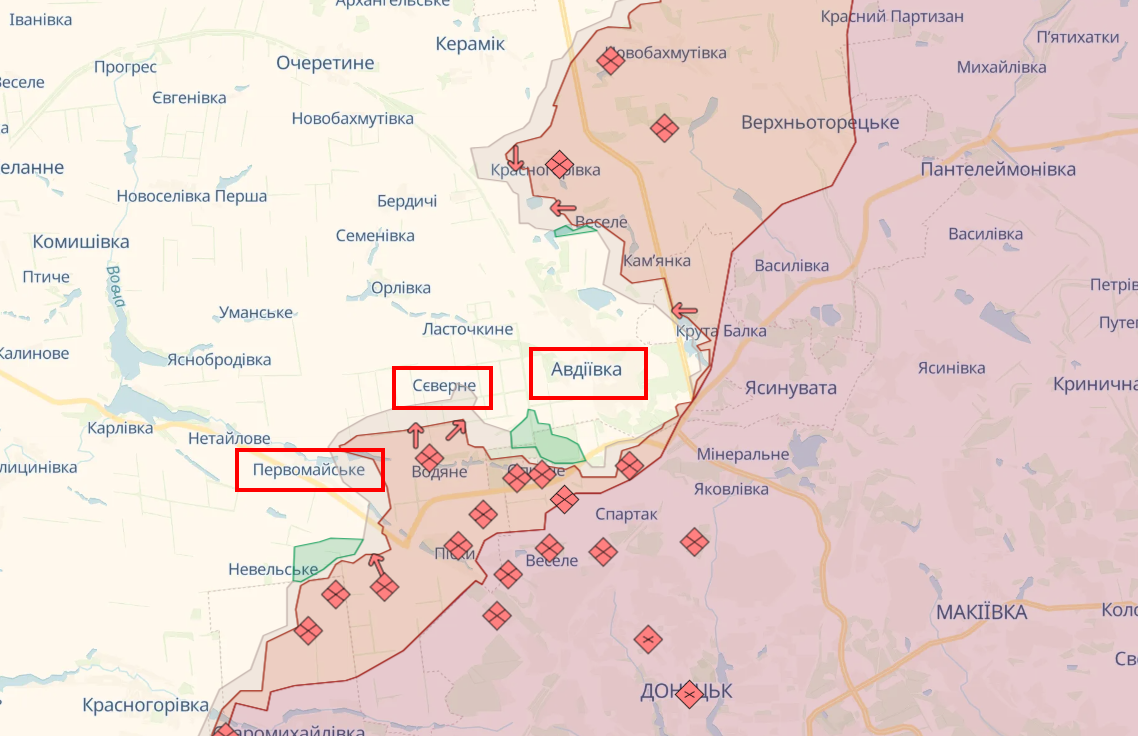 Оккупанты активизировались не только возле Авдеевки. Генштаб доложил о фронте