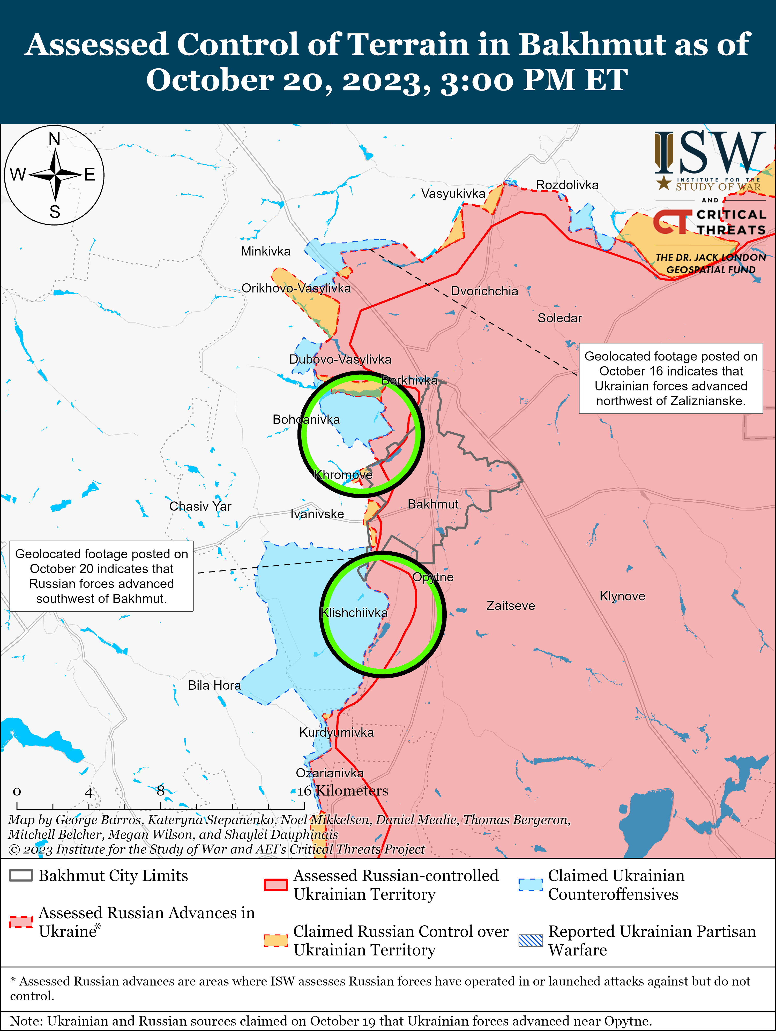 Уничтожение техники россиян вблизи Авдеевки и продвижение ВСУ: карты ISW