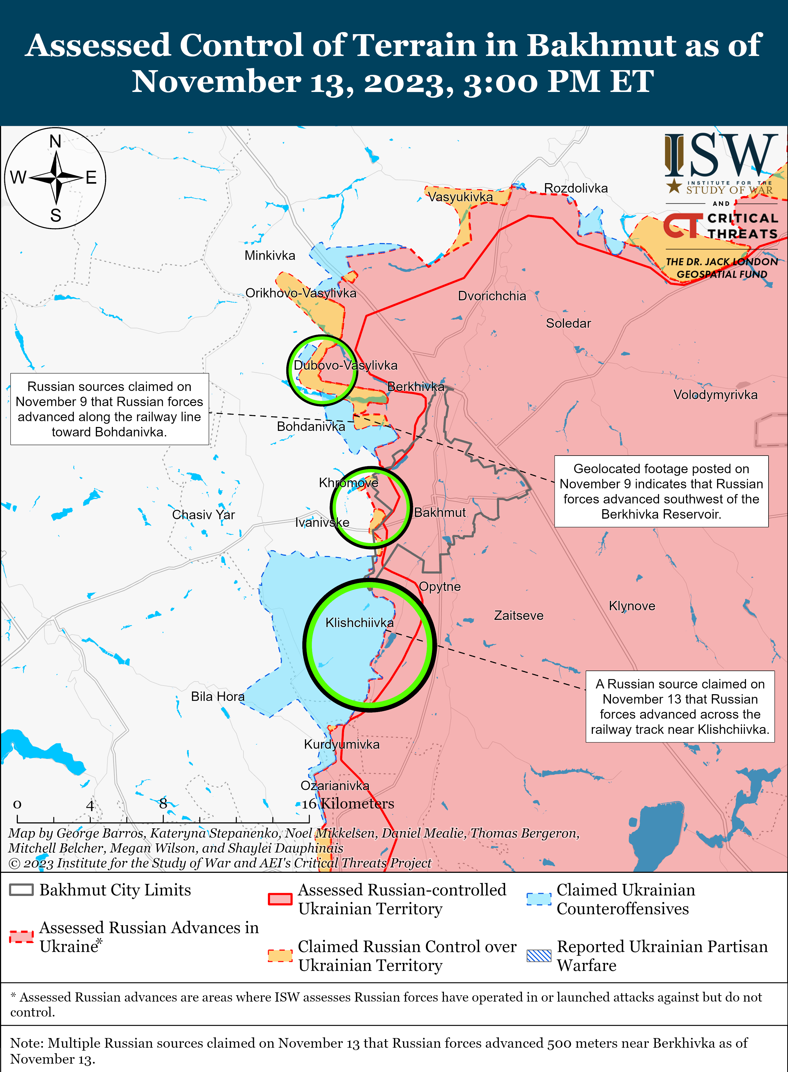 ВСУ продолжают наступательные операции на Мелитопольском направлении: карты ISW