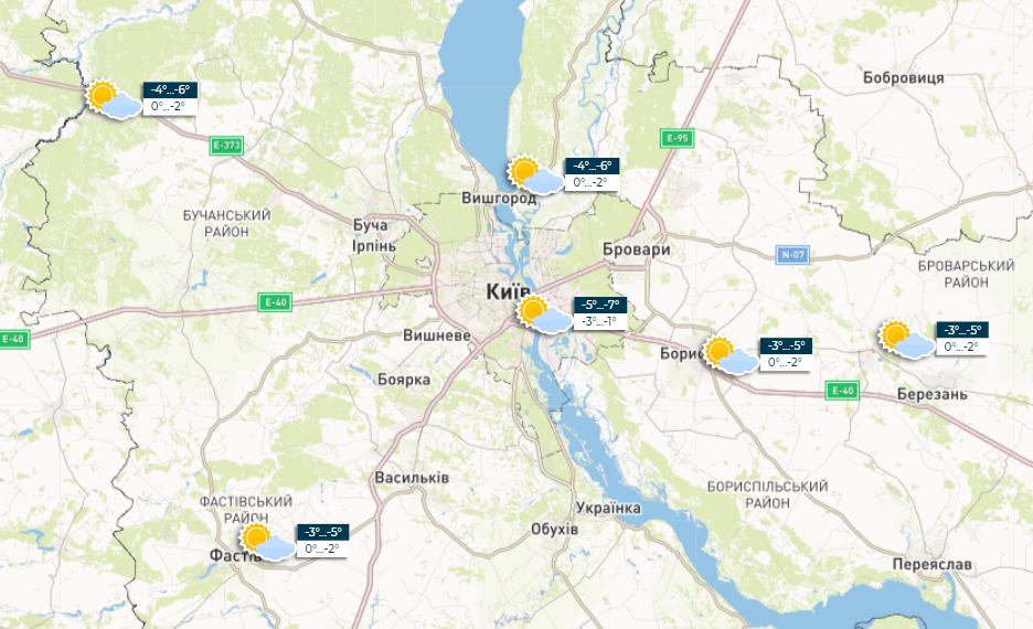 Небольшой мороз и без осадков: погода в Украине завтра стабилизируется