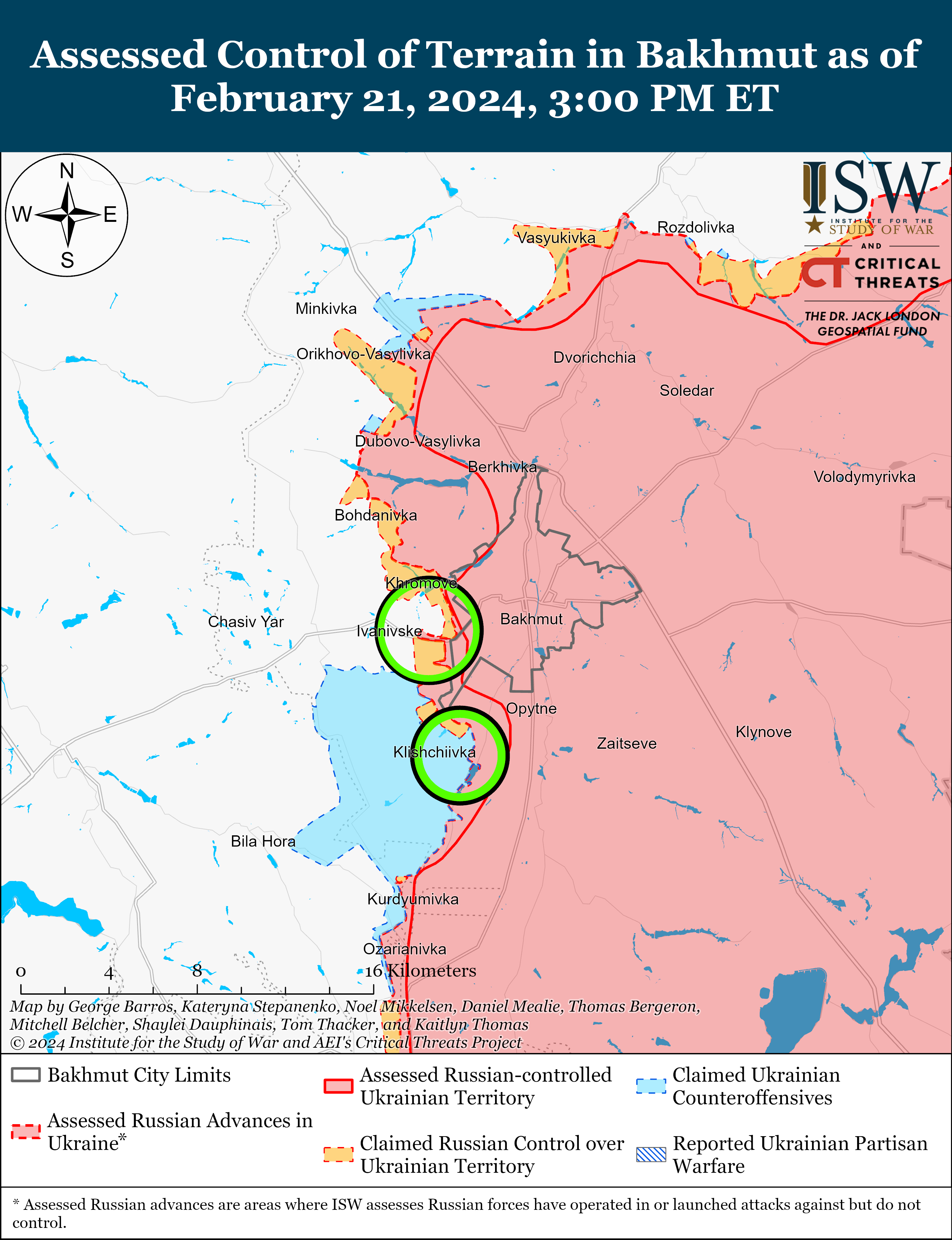 Російські війська намагаються просунутися біля Роботино: карти ISW