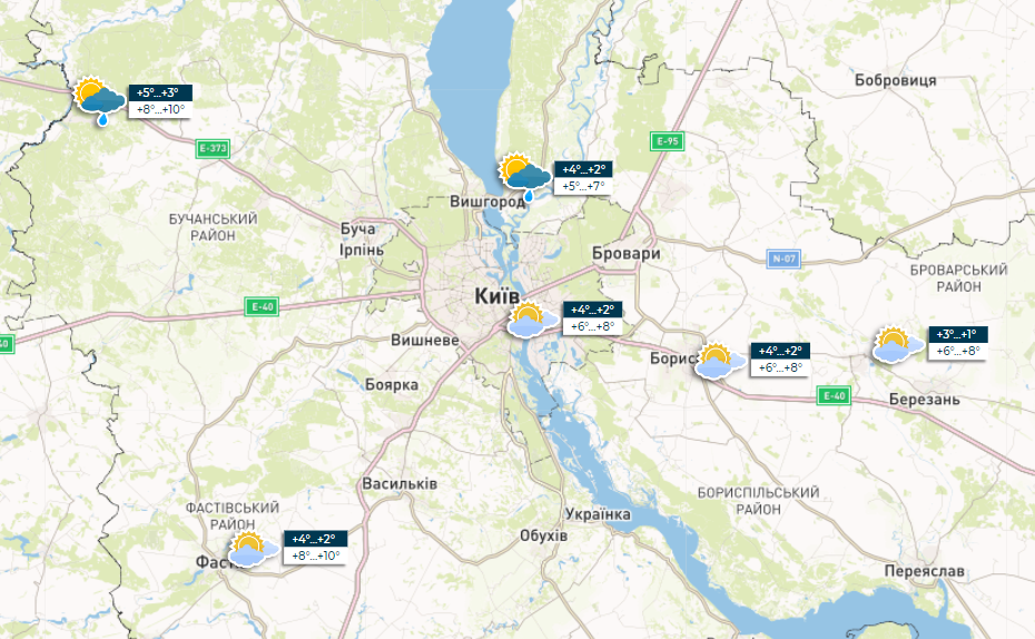 Местами дожди и шквалы, а на западе до +16: прогноз погоды на сегодня