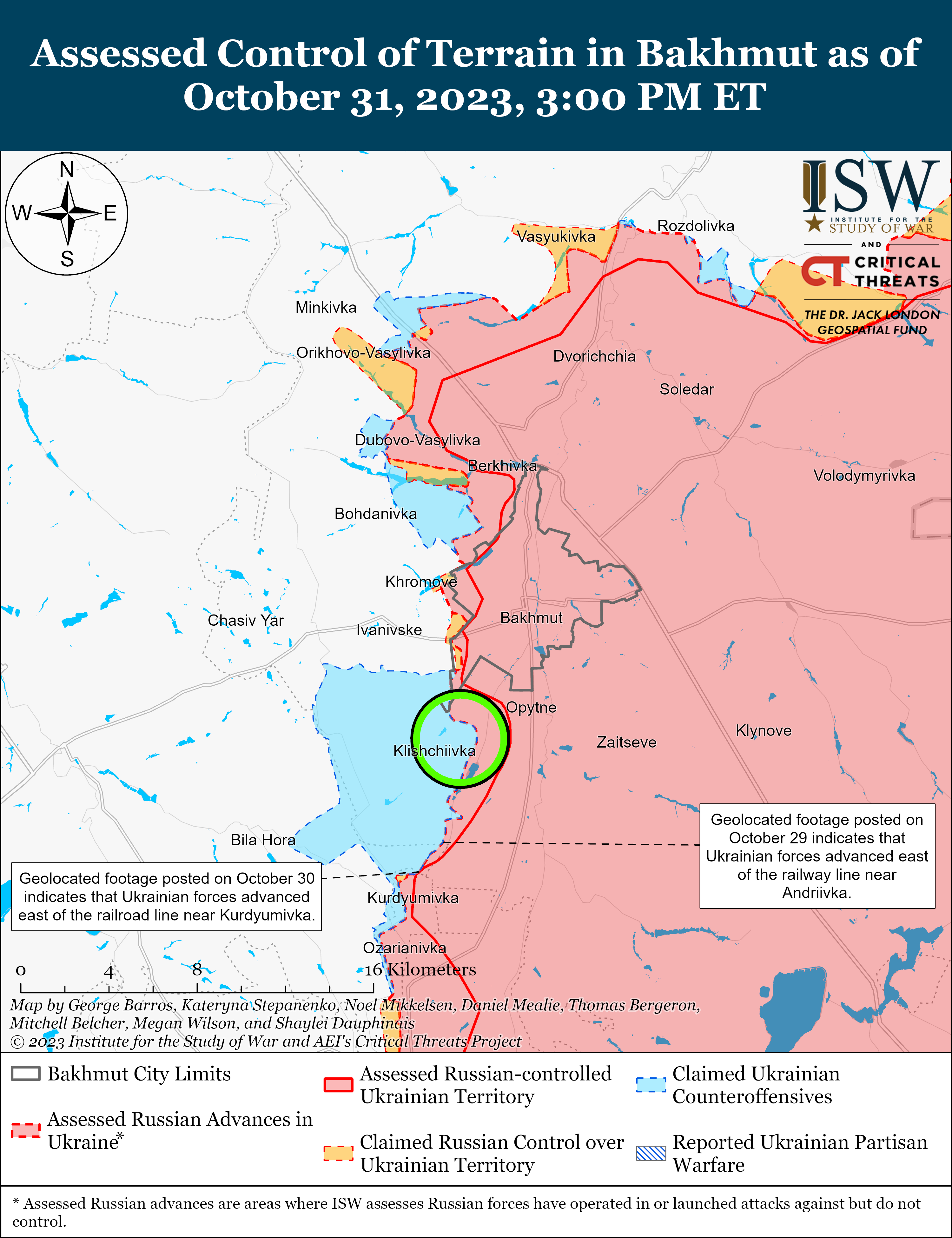 ВСУ пытались прорвать российскую оборону в районе Пищановки и Поймы: карты боев ISW