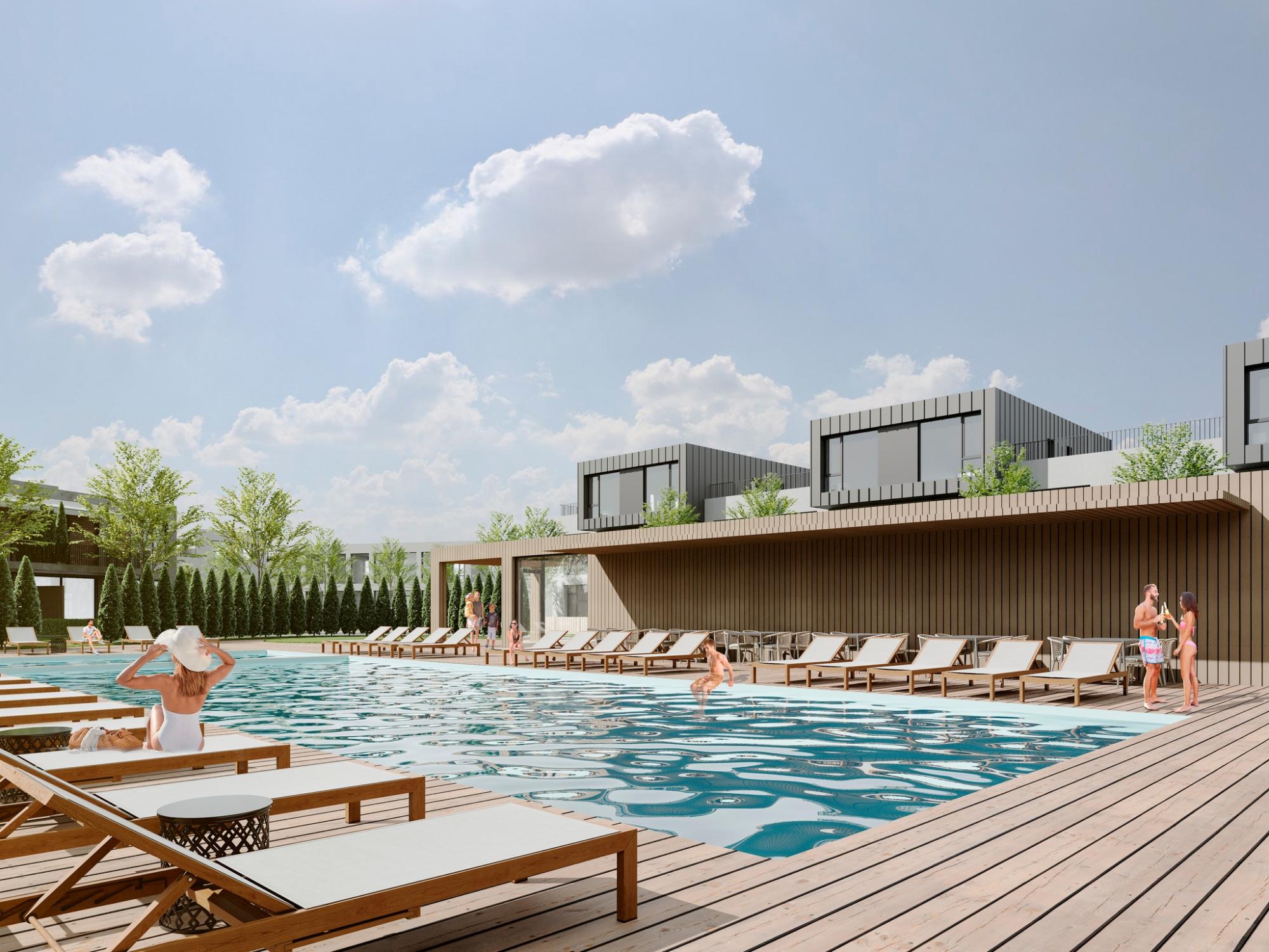 На полуострове в Днепре построят элитный ЖК. Уже есть первые фото