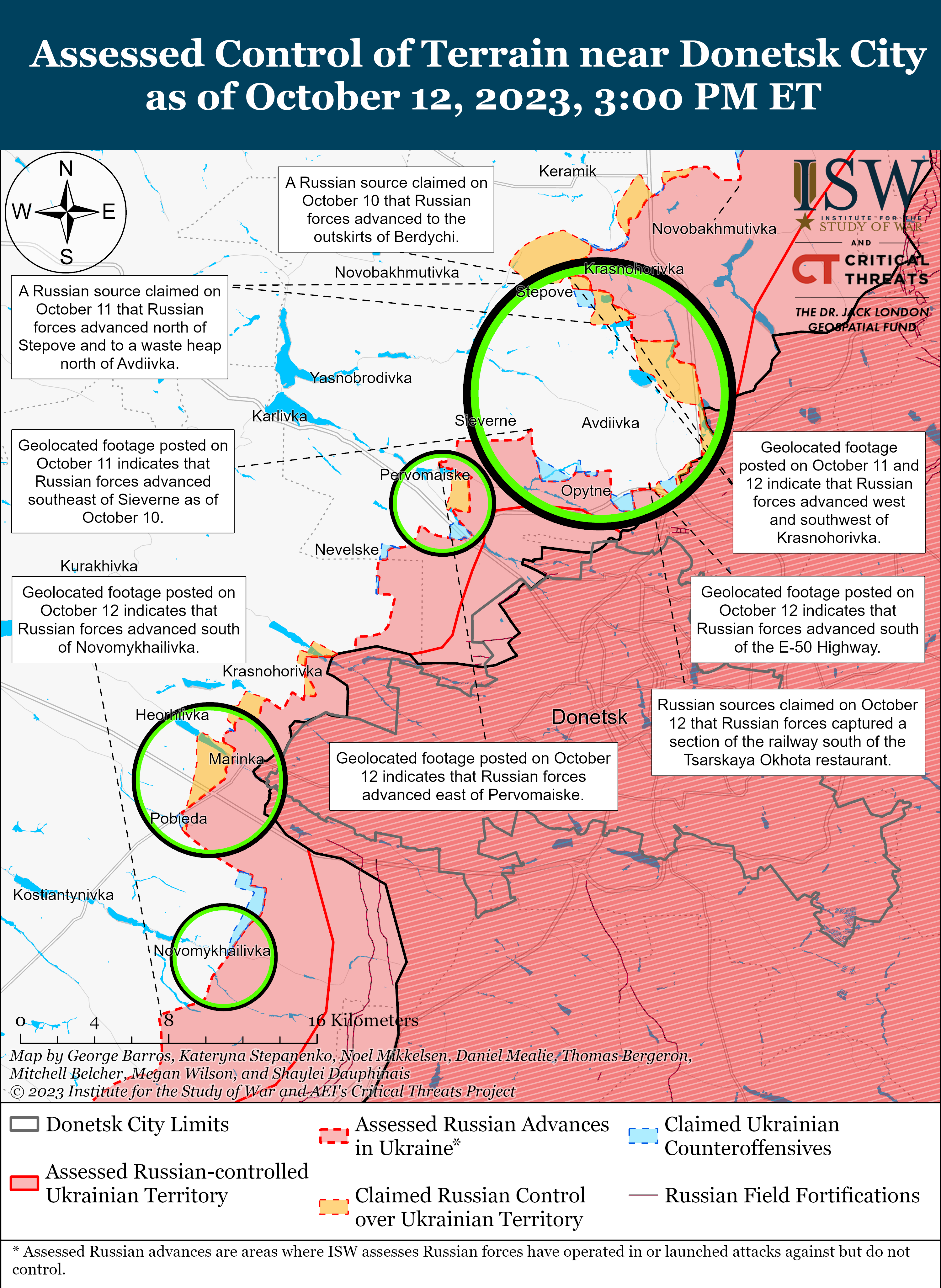 ВСУ продвинулись вблизь Бахмута и на западе Запорожской области: карты ISW