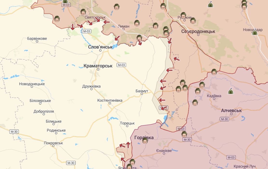 Обновленная карта боевых действий: что происходит на линии фронта