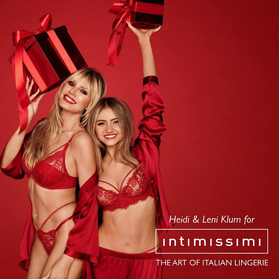 50-річна Гайді Клум разом з 19-річною дочкою показали спокусливі фото у спідній білизні