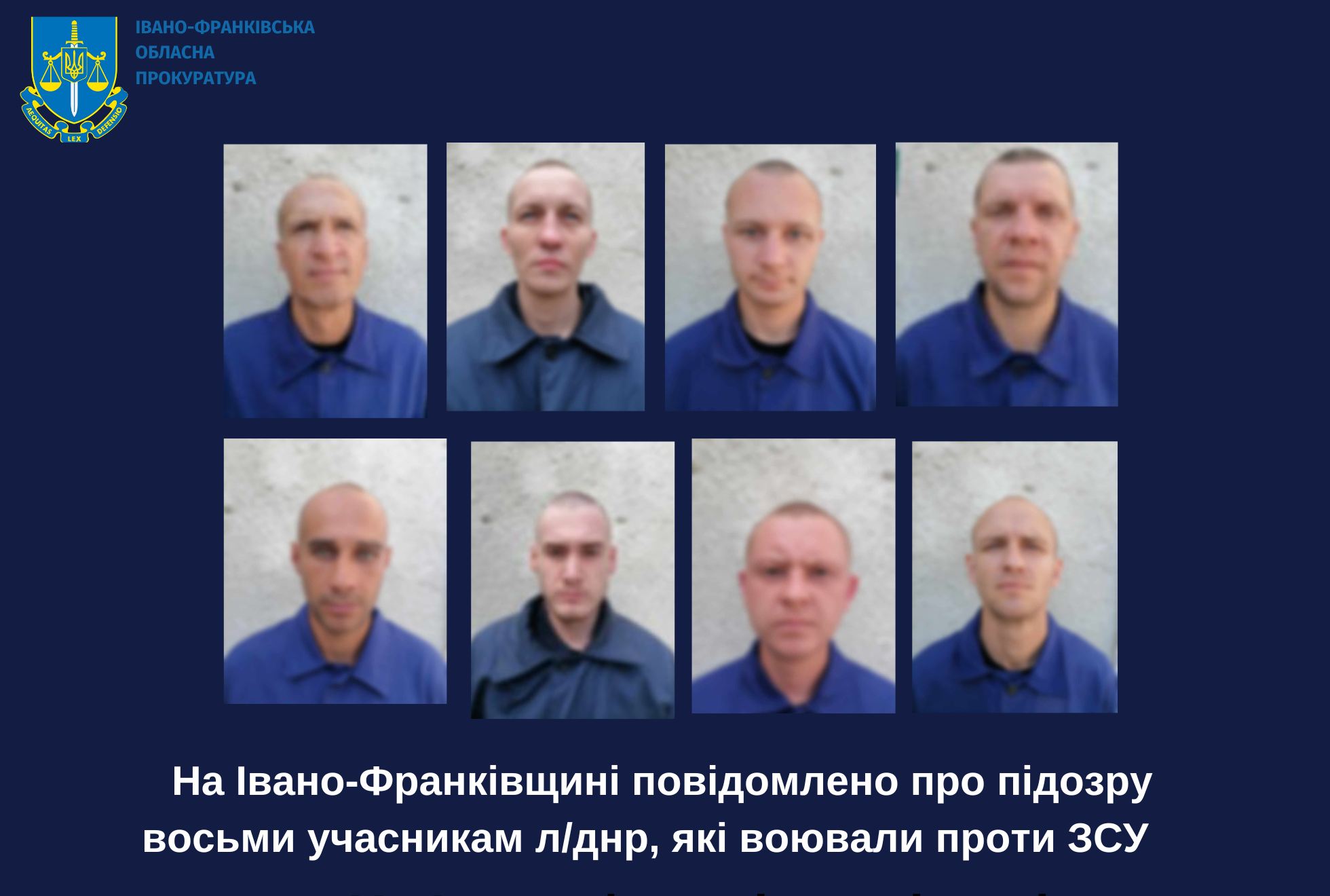 Восемь боевиков "Л/ДНР" воевали на Донбассе и попали в плен. Им грозит пожизненное