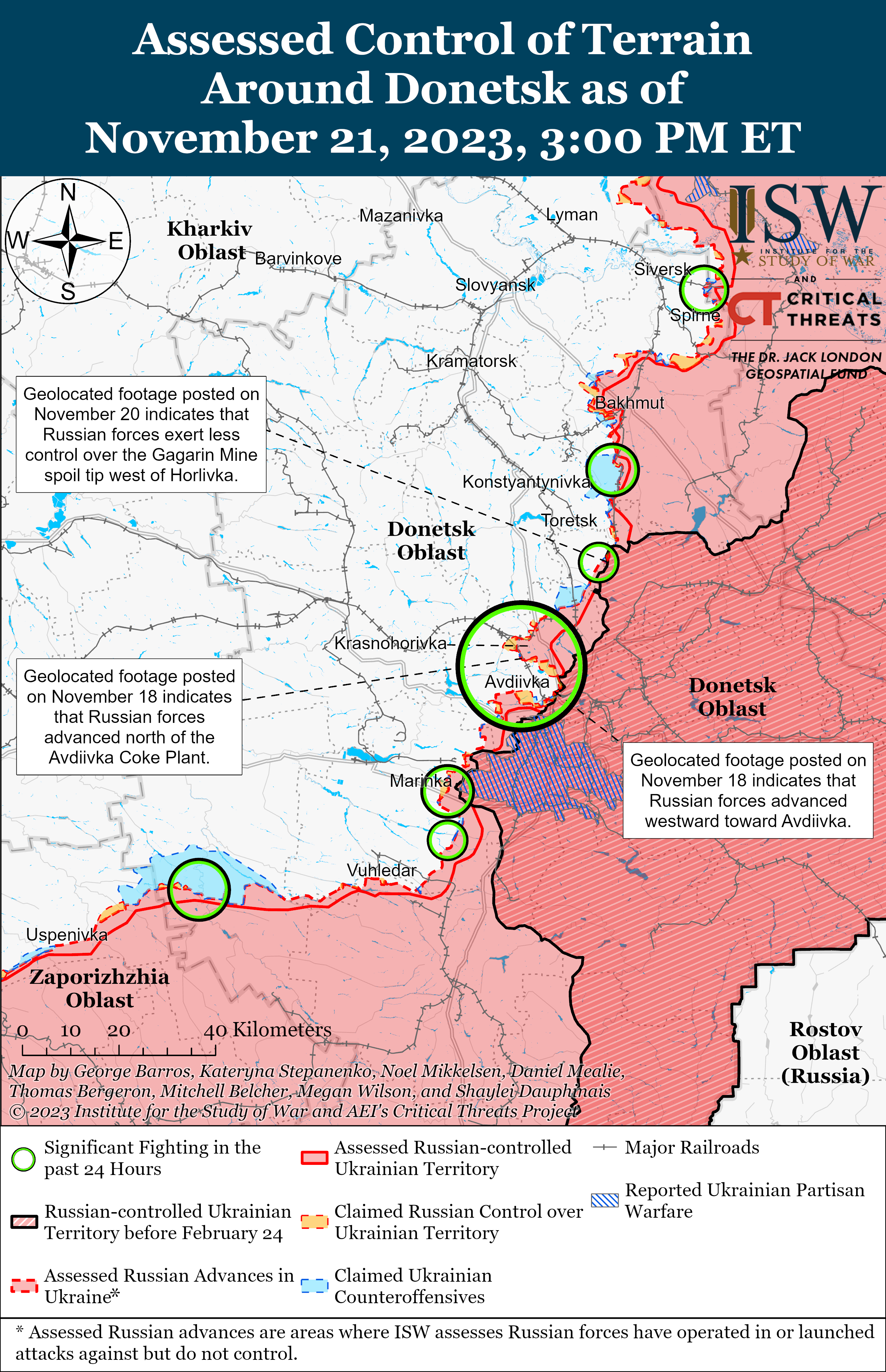 Українські війська просунулися на лівому березі на Херсонщині: карти ISW