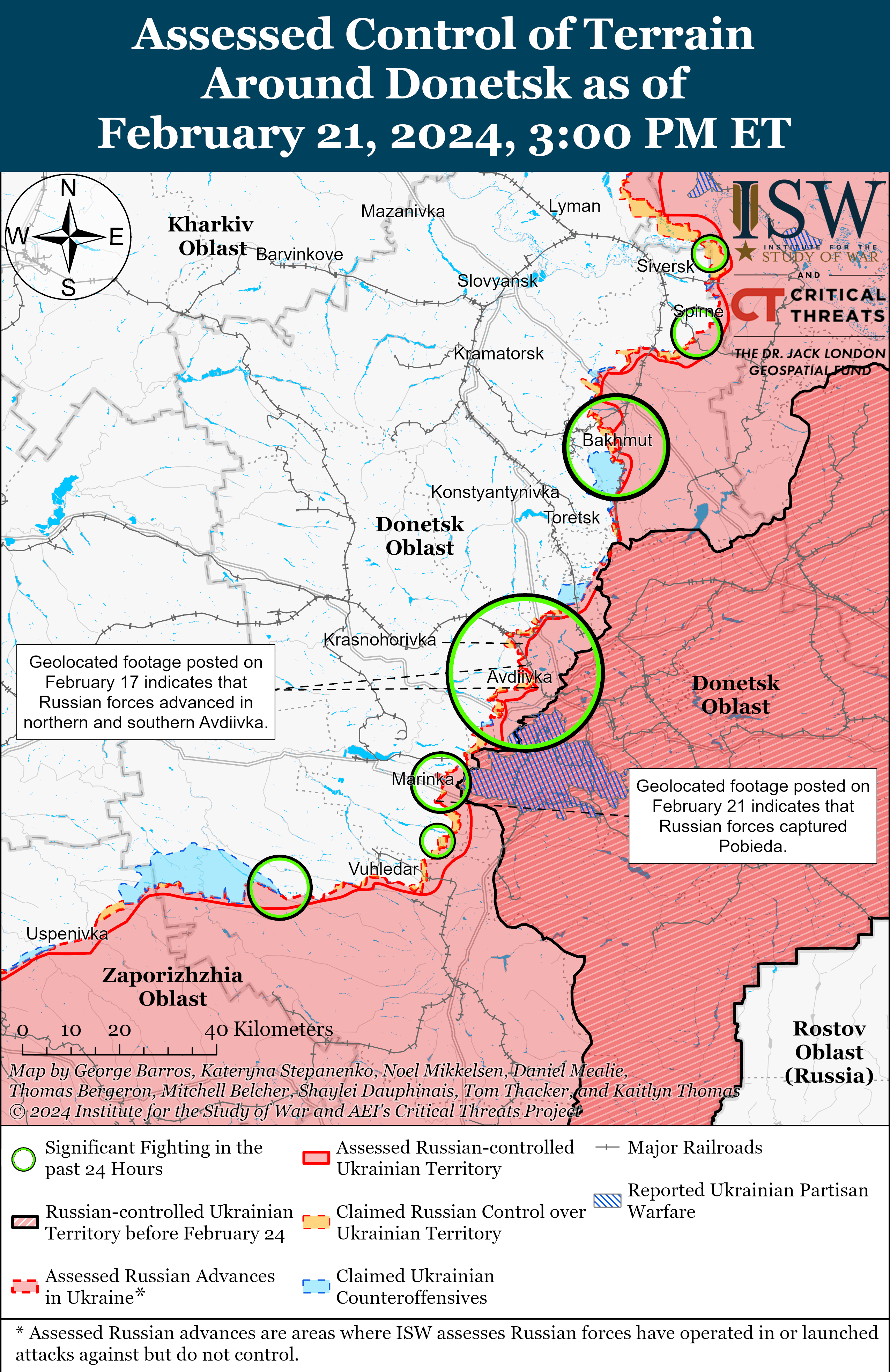 Російські війська намагаються просунутися біля Роботино: карти ISW