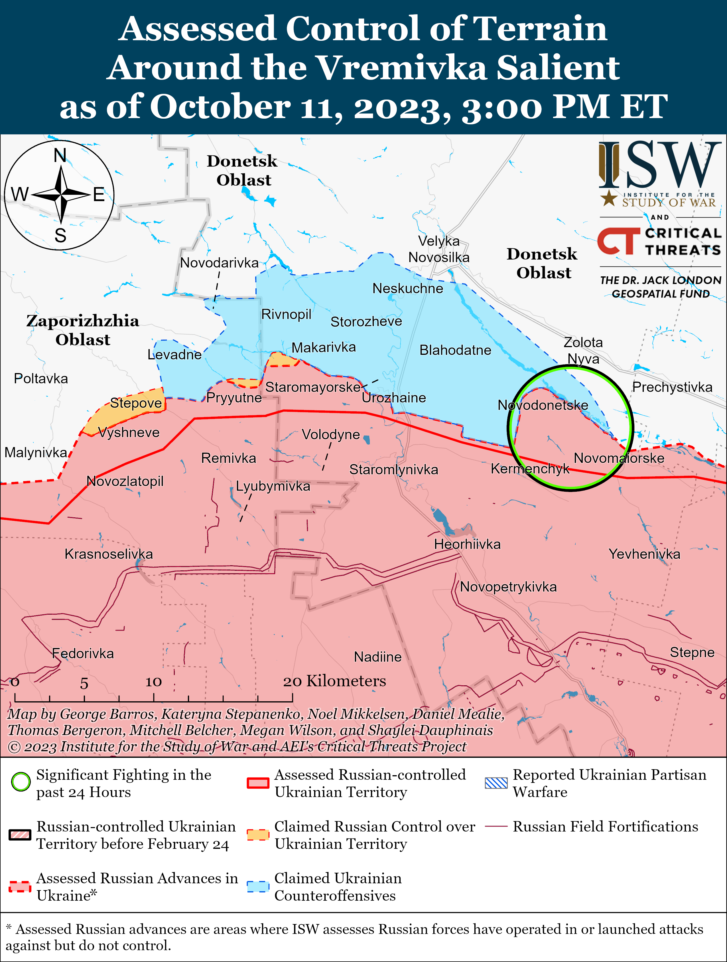 Контрнаступ ЗСУ поблизу Бахмута і в Запорізькій області: карти ISW