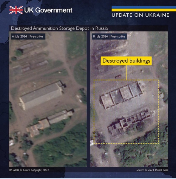 Британская разведка назвала последствия удара по складу боеприпасов в Воронежской области