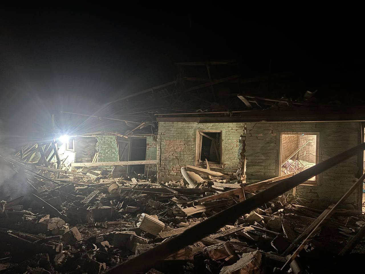 Поврежден газопровод и дома: последствия атаки РФ по Полтавской области