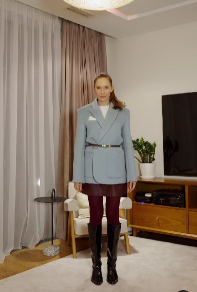 Шкіряні речі - хіт весни 2025: як їх носить Катя Осадча