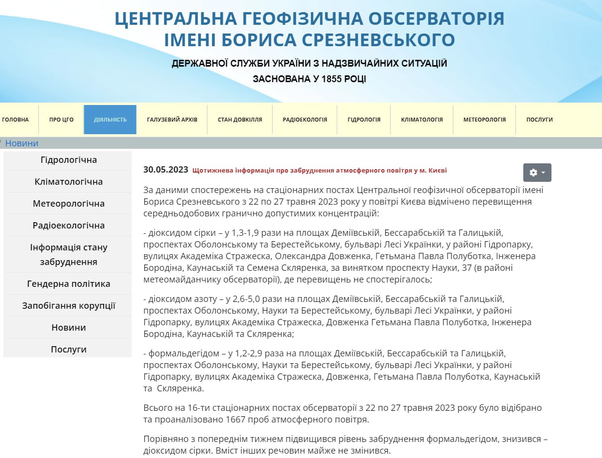 У Києві люди дихають забрудненим повітрям: які райони небезпечні