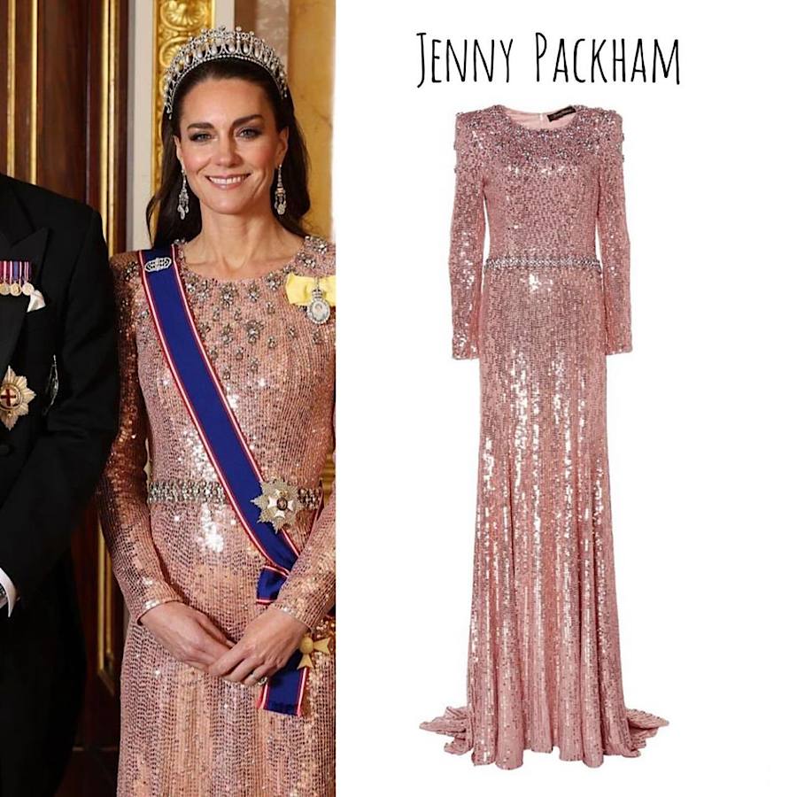 Кейт Миддлтон в блестящем платье очаровала тиарой принцессы Дианы