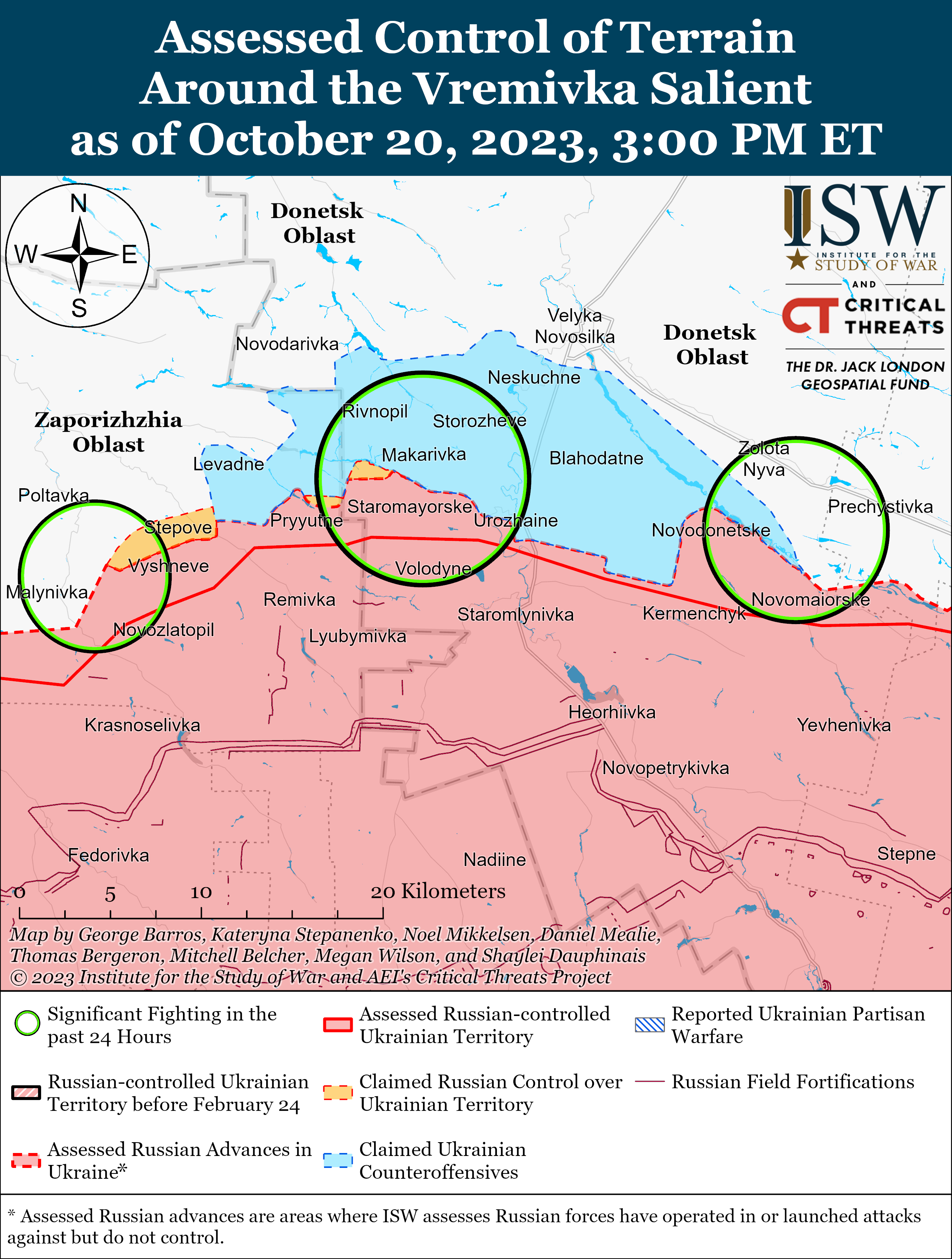 Уничтожение техники россиян вблизи Авдеевки и продвижение ВСУ: карты ISW