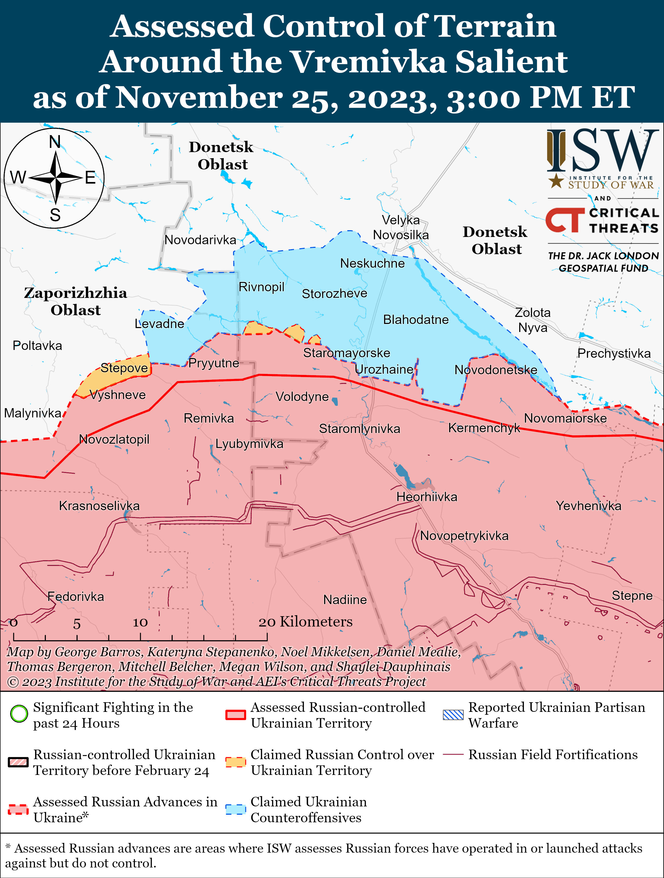 Українські війська наступають у напрямку Мелітополя: карти ISW
