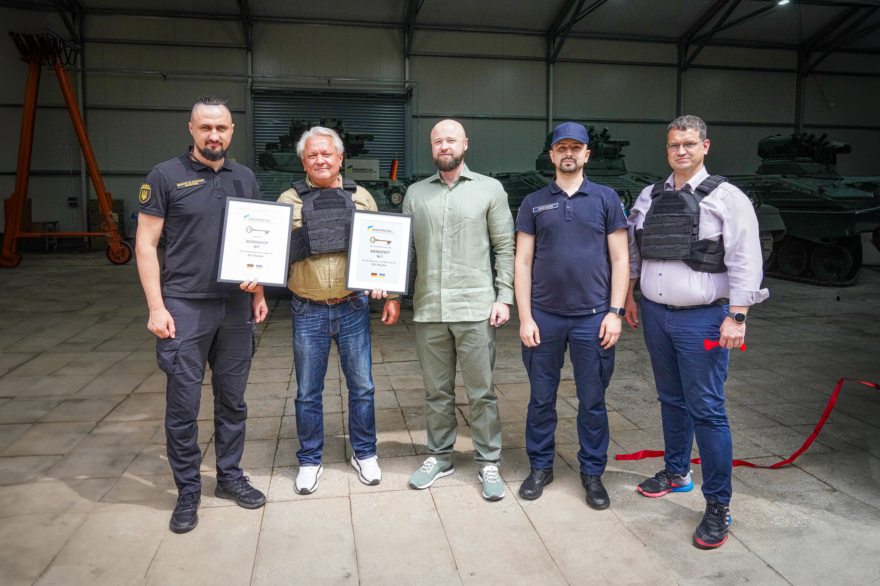 "Укроборонпром" і Rheinmetall відкрили перший цех з ремонту і виробництва бронетехніки