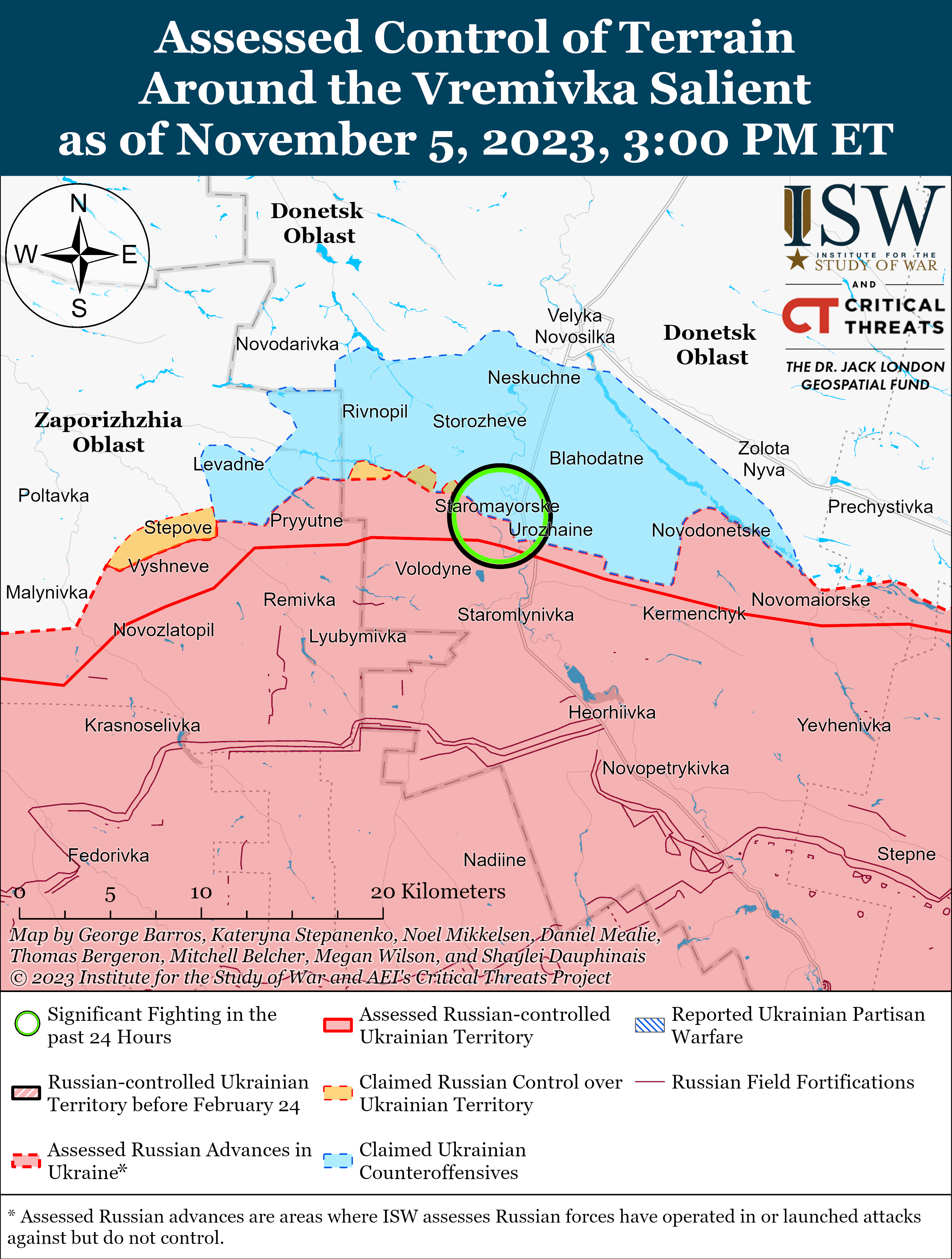 ЗСУ досягли обмежених успіхів на північний захід від Вербового: карти ISW