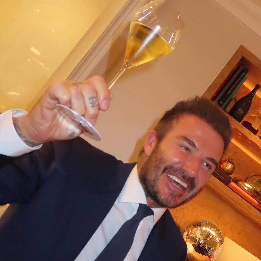 Дэвид Бекхэм показал, как прошел его Новый год (фото)