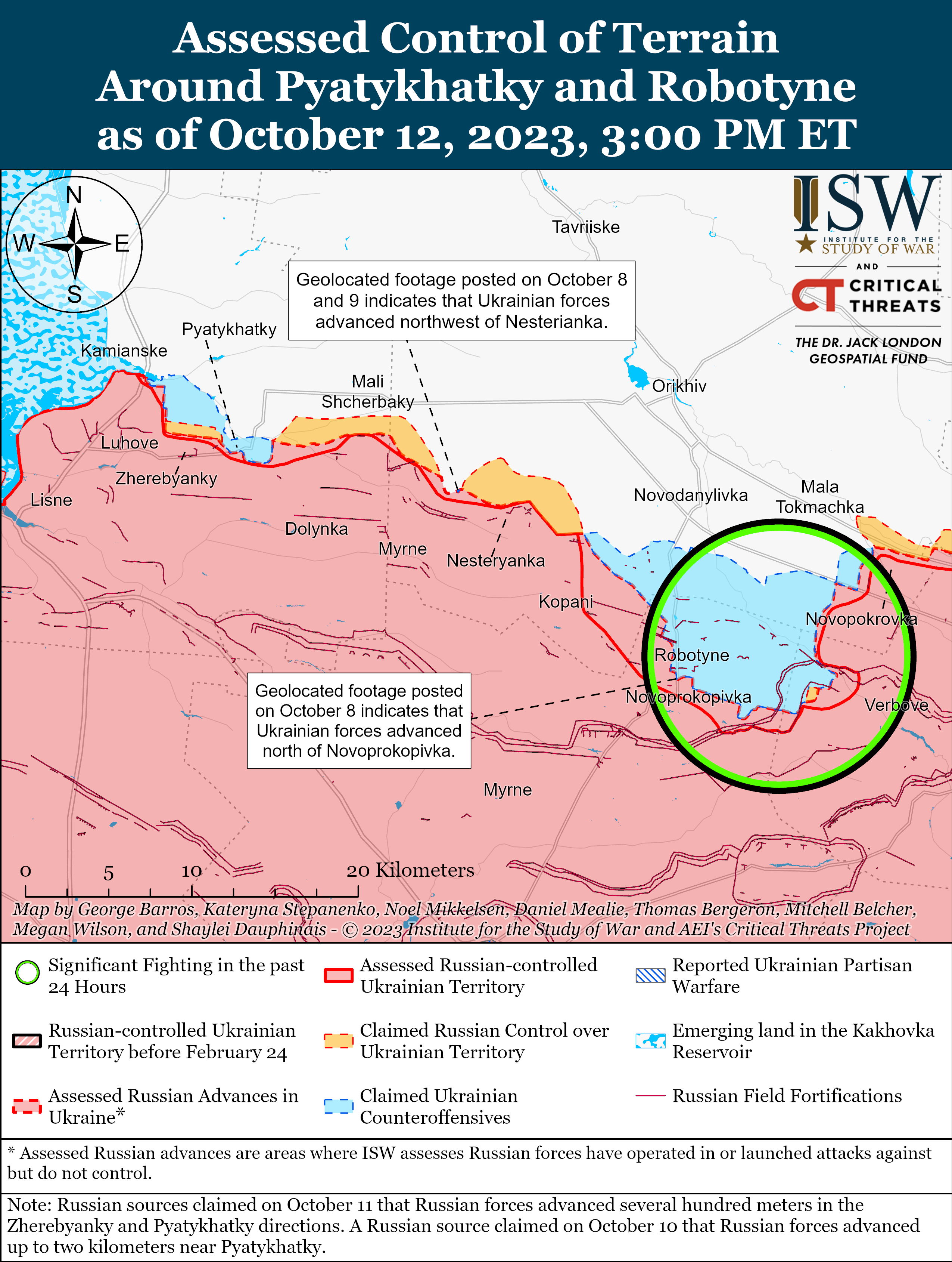 ВСУ продвинулись вблизь Бахмута и на западе Запорожской области: карты ISW